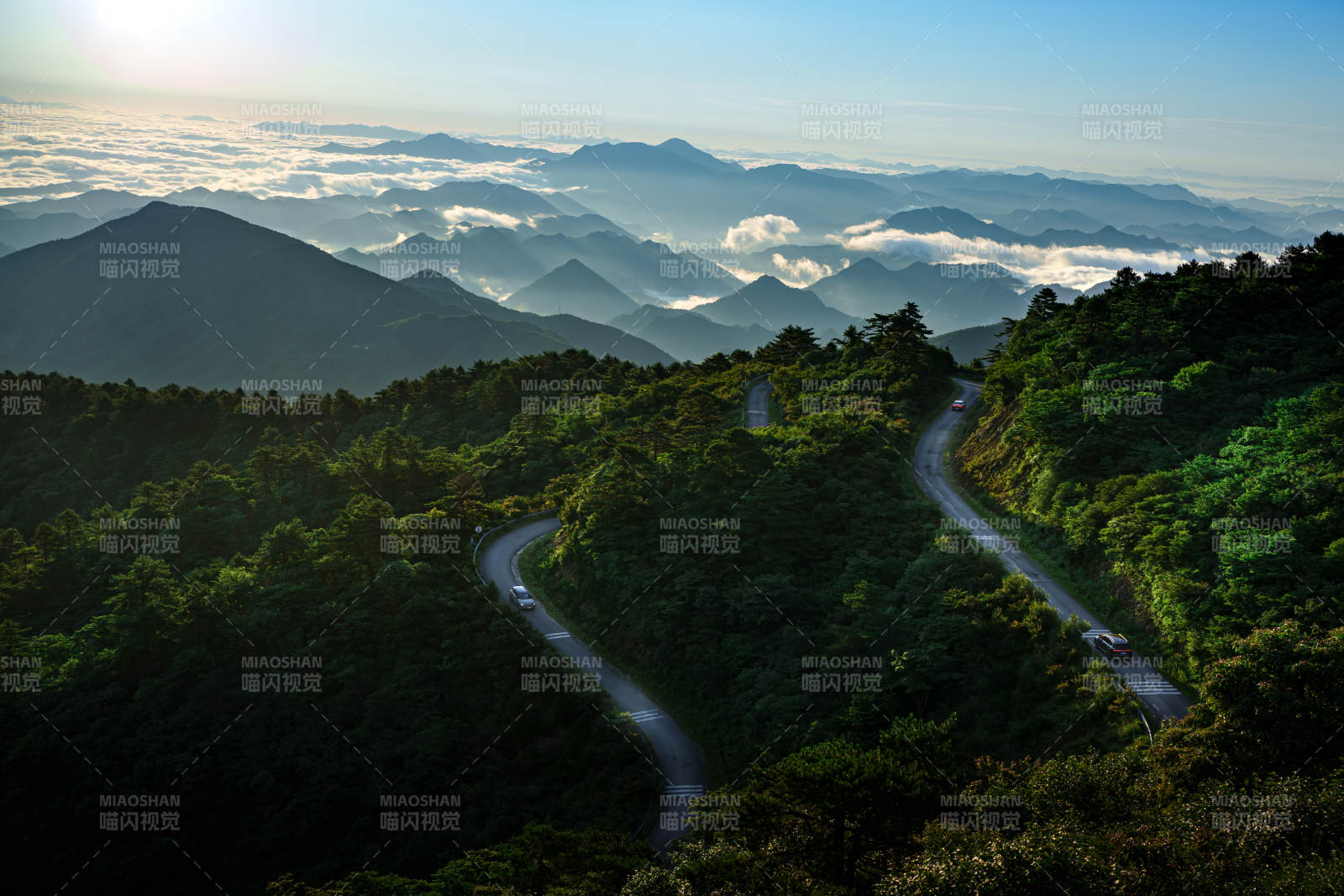 云海山間蜿蜒路--臨安牽牛崗