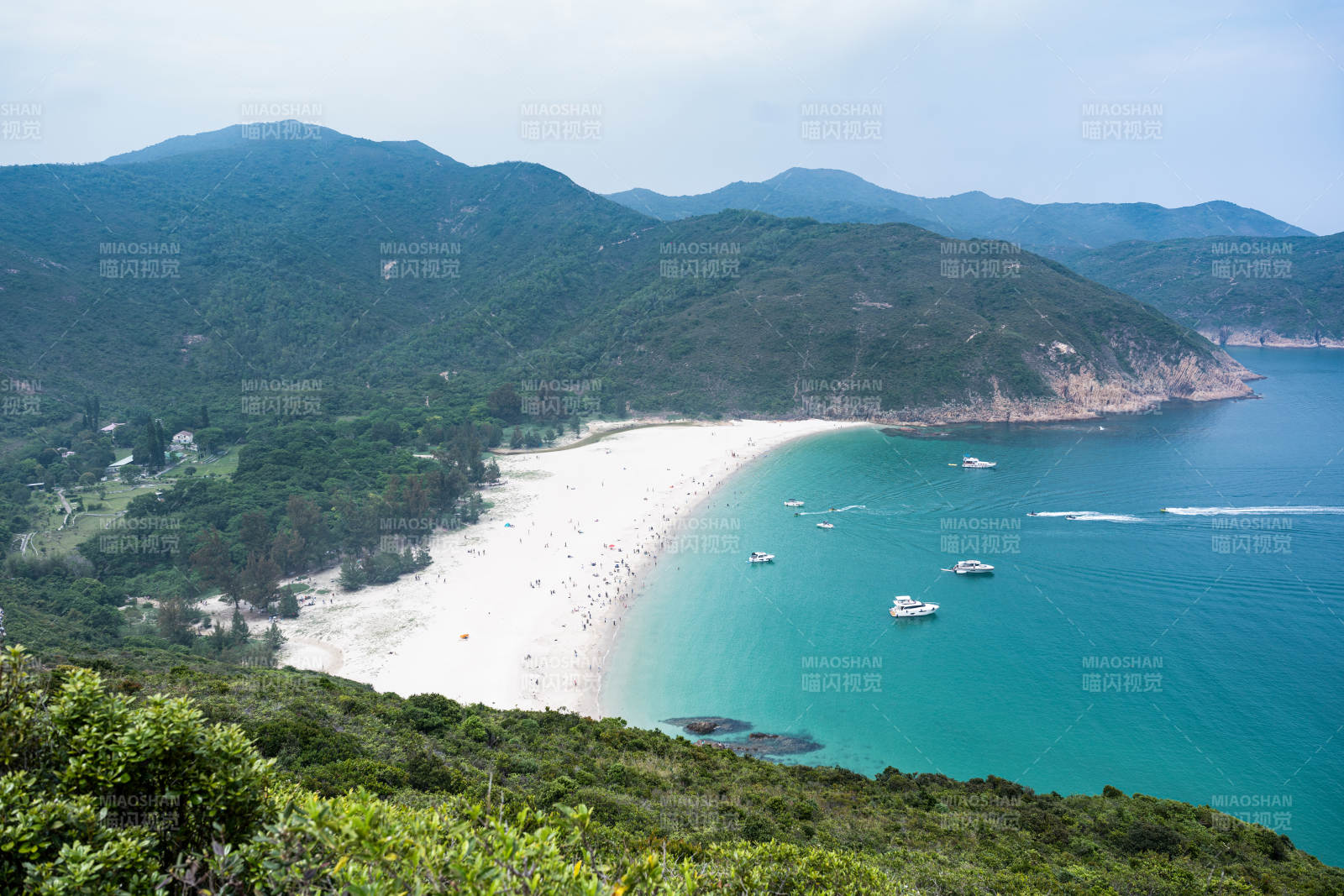 香港麥理浩徑碧海藍天沙灘美景