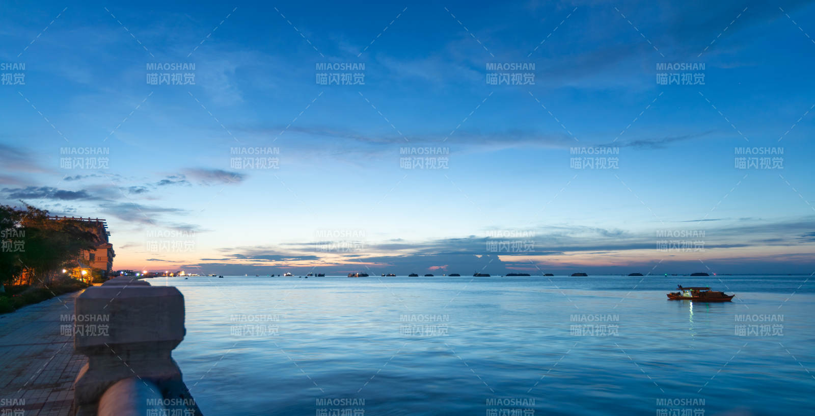 廣西北海海邊黃昏 寧靜時光