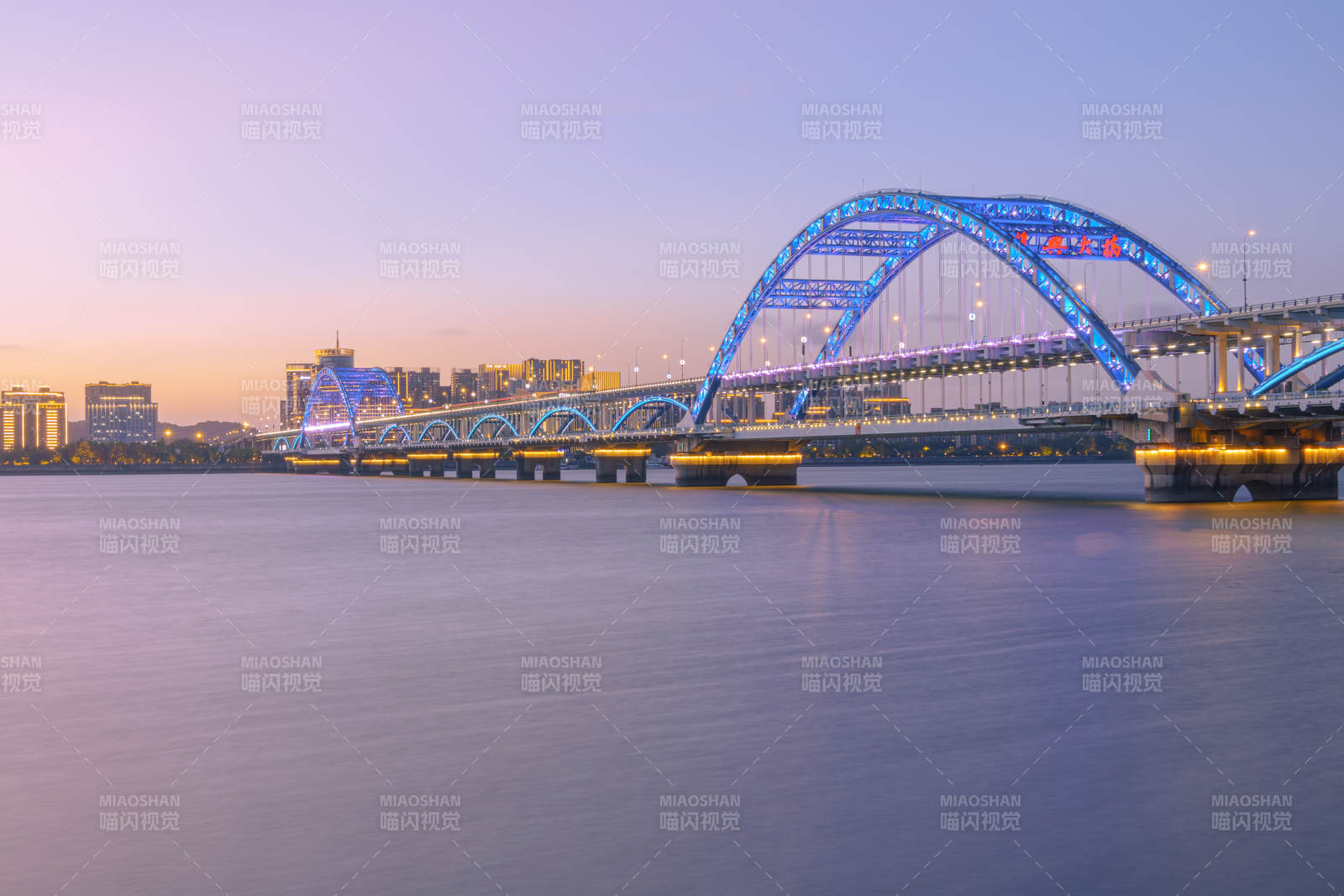 夜色中的復興大橋