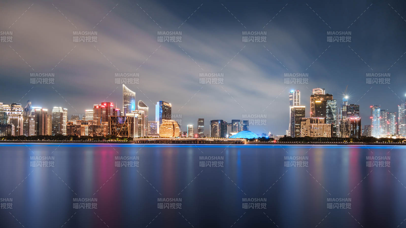 杭州錢江新城CBD夜景