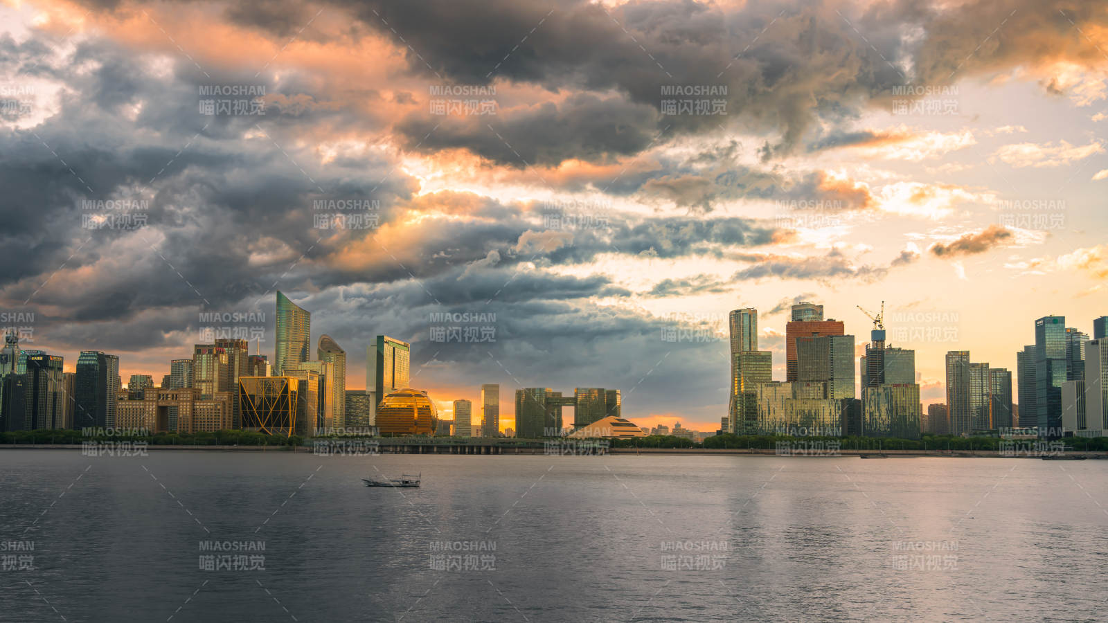 杭州錢江新城全景
