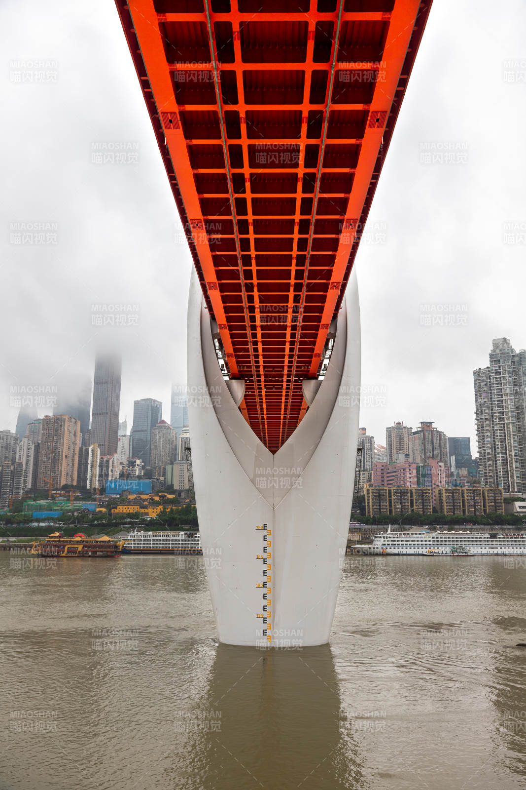江畔大橋 城市剪影 重慶市水門大橋