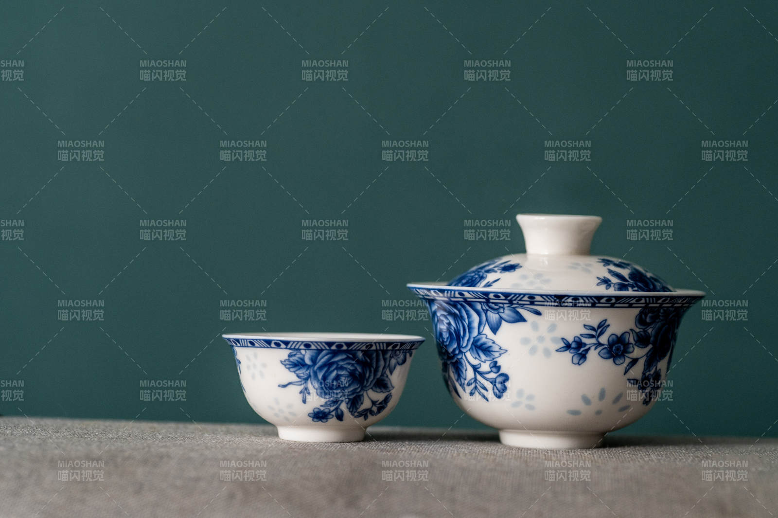 青花瓷茶具靜謐之美
