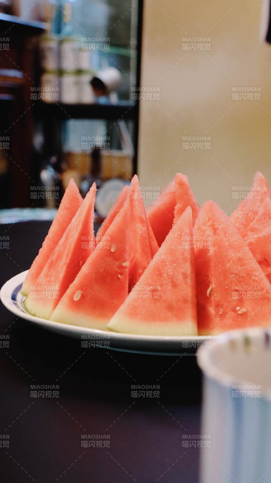 夏日清涼西瓜切片