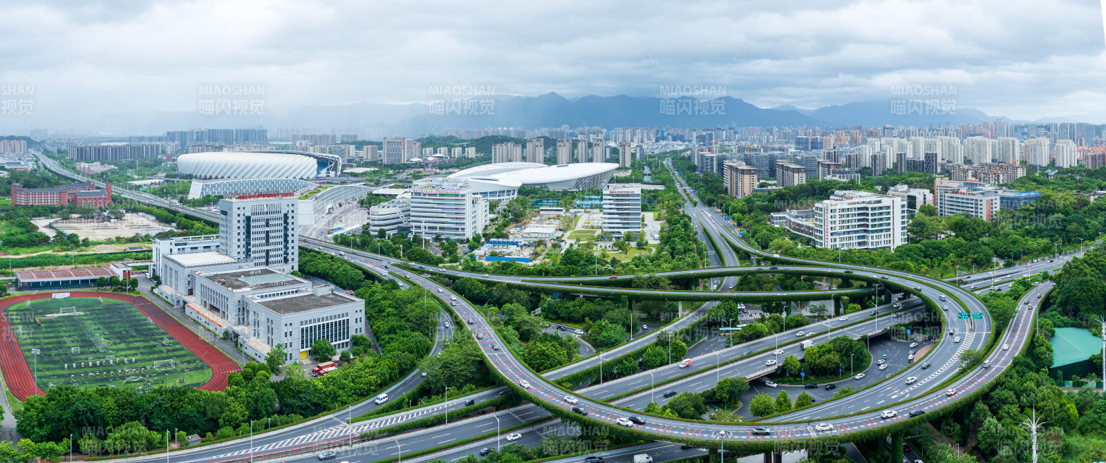 福州城市交通樞紐全景圖
