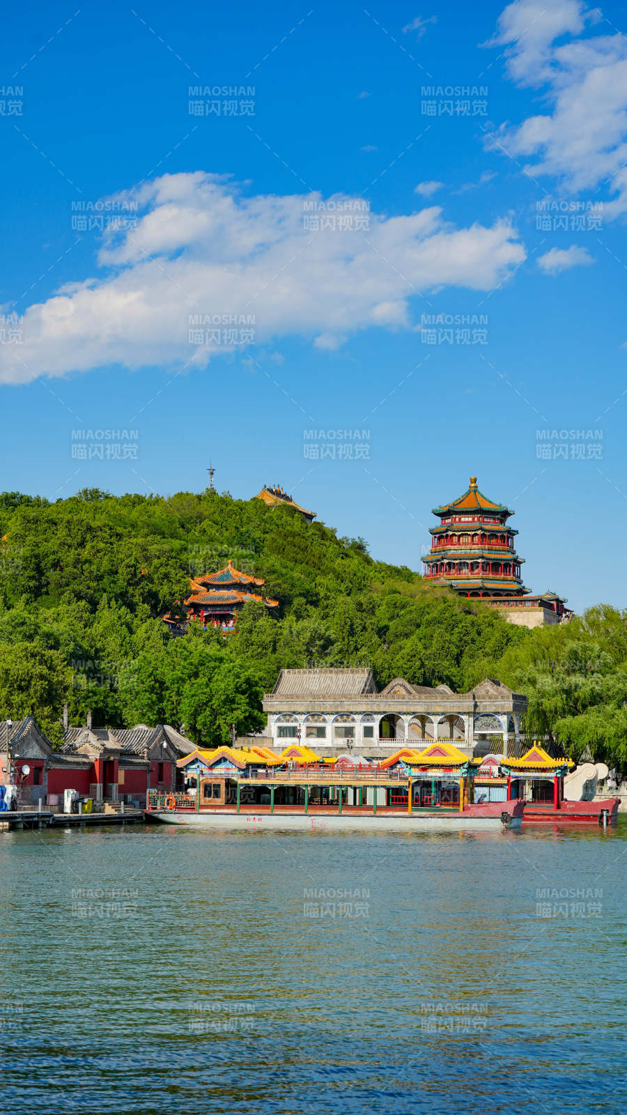 頤和園湖畔風光