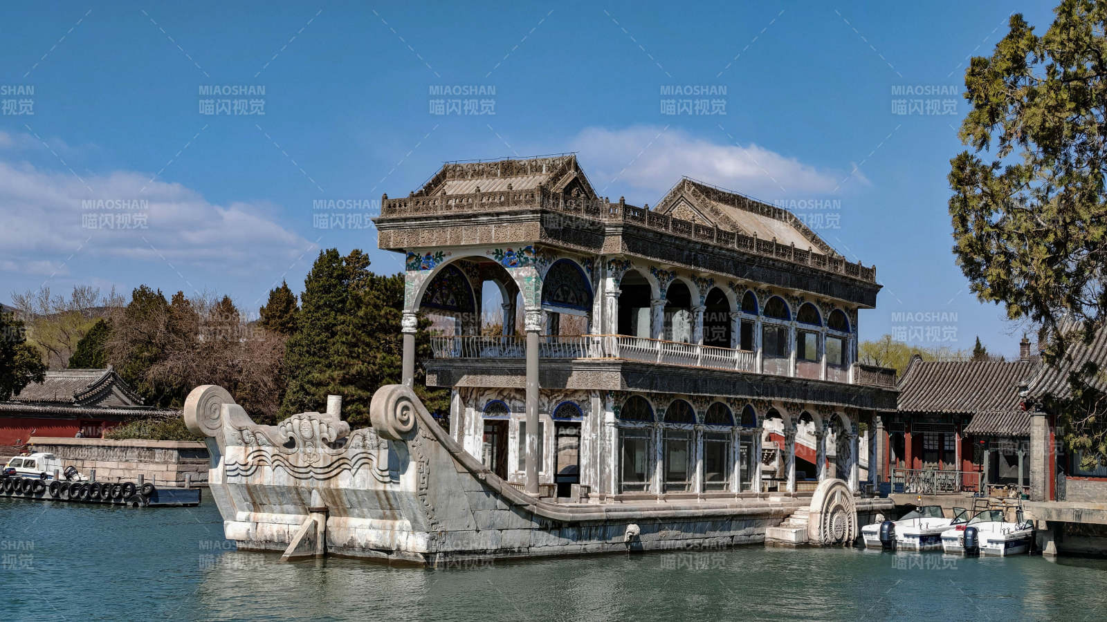 頤和園石舫建筑風(fēng)光