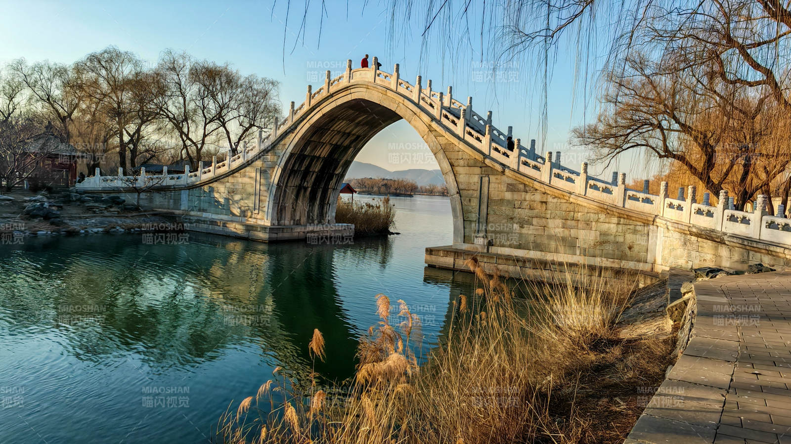 頤和園十七孔橋冬日景