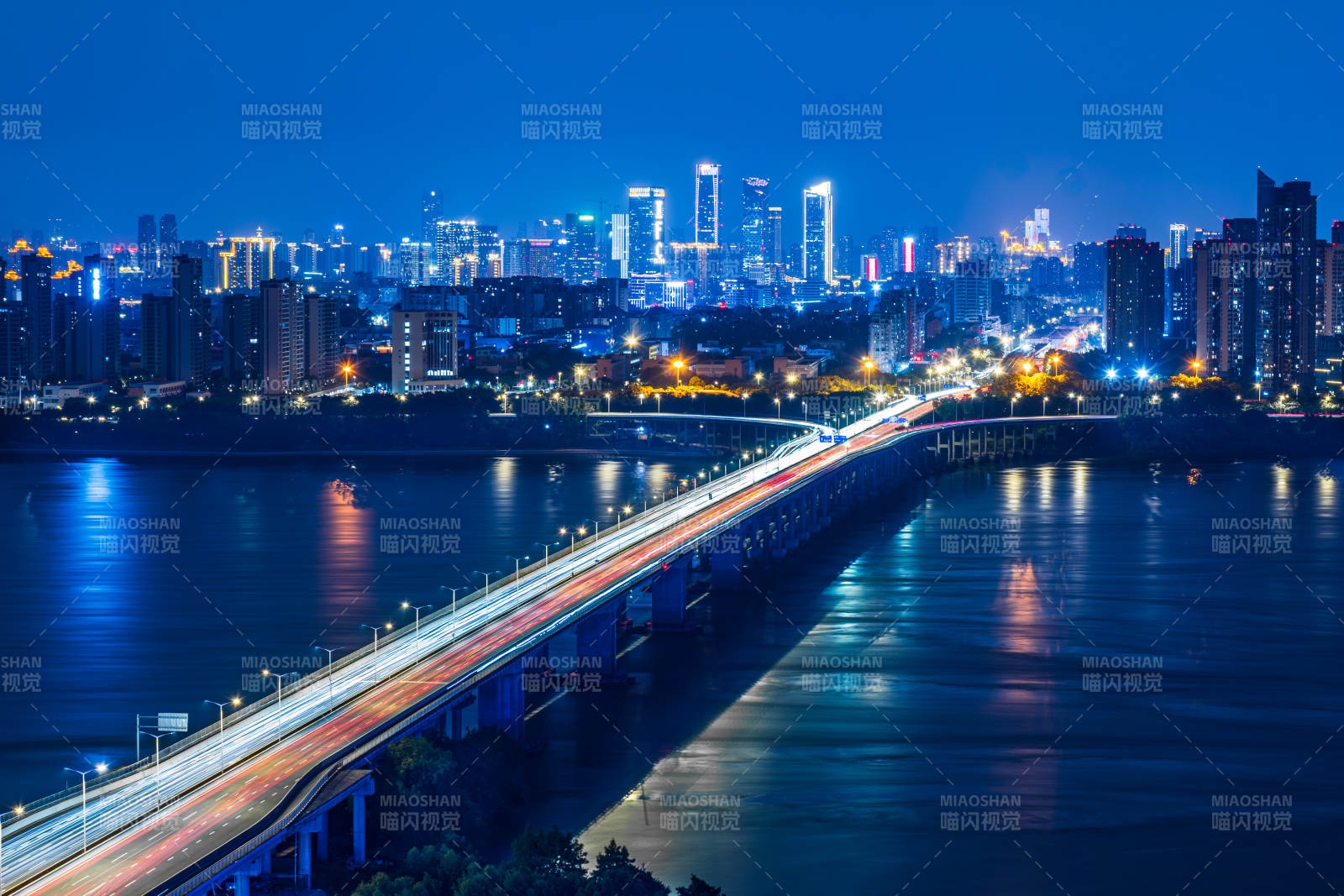 福州夜景城市橋梁