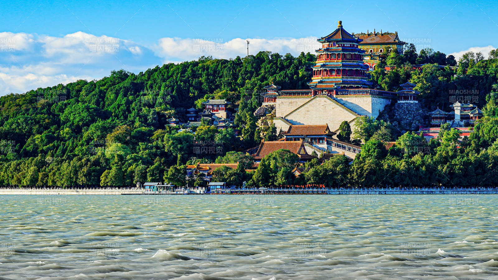 頤和園湖畔風光