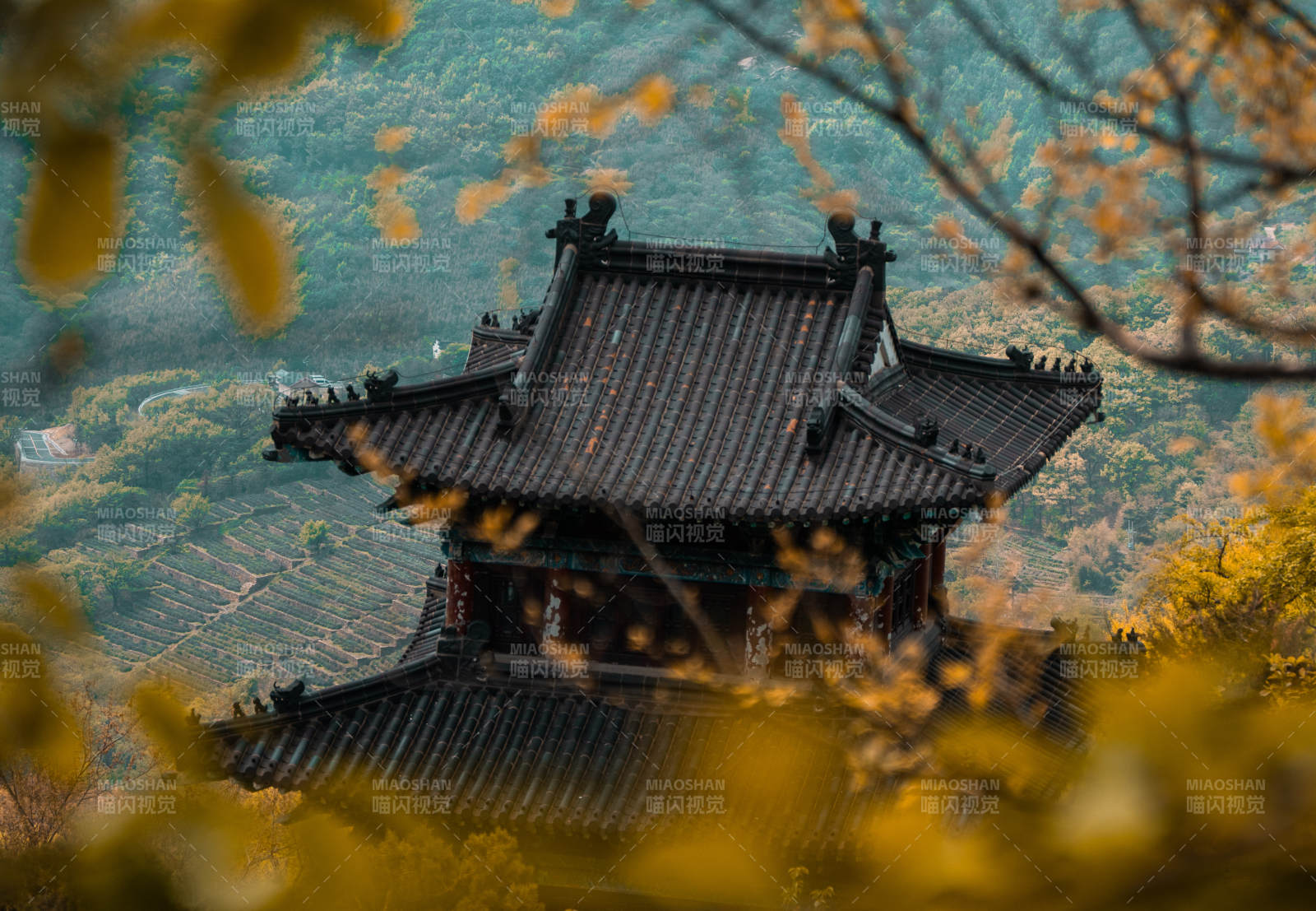 秋色中的古塔風(fēng)光-- 連云港花果山