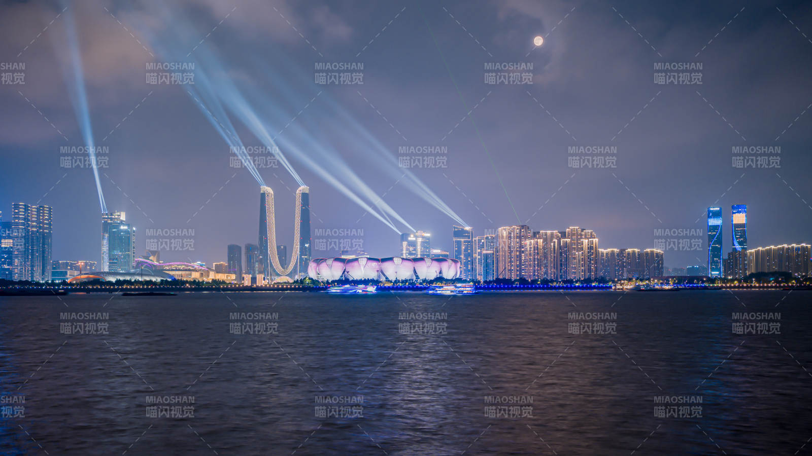 杭州錢江新城城市夜景燈光秀