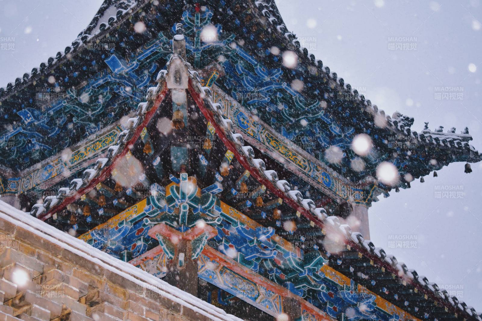雪落古塔 冬日靜謐景——聲遠樓