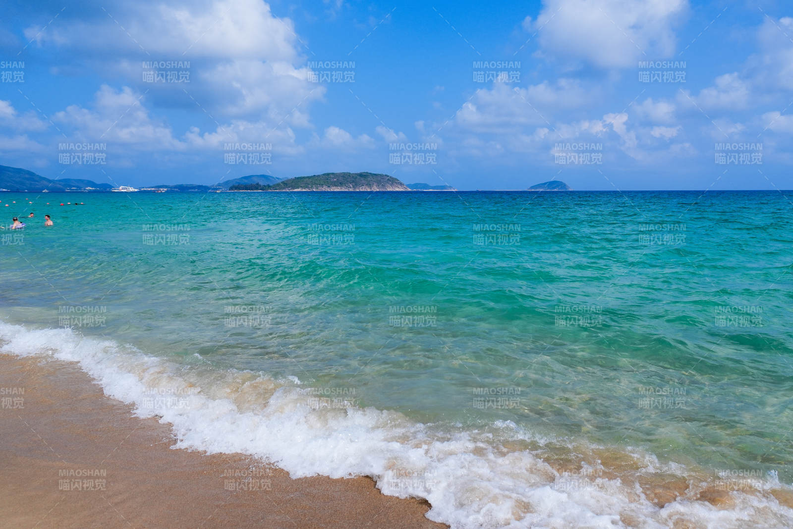 碧海藍天沙灘美景