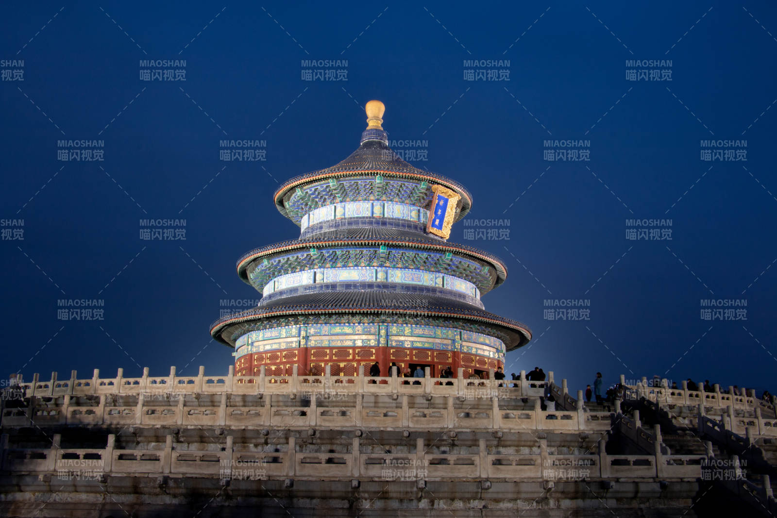夜幕下的天壇祈年殿