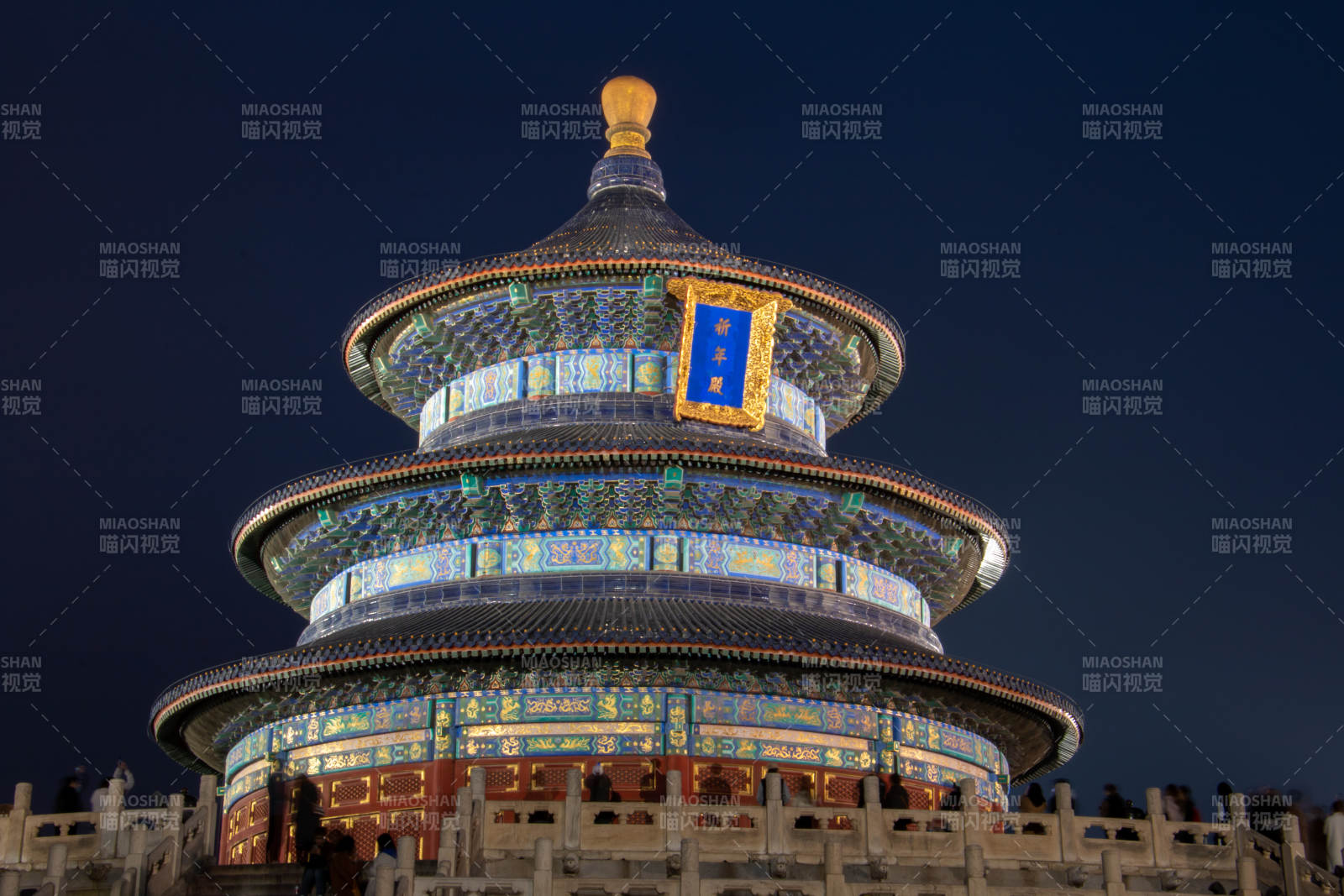 夜幕下的天壇祈年殿