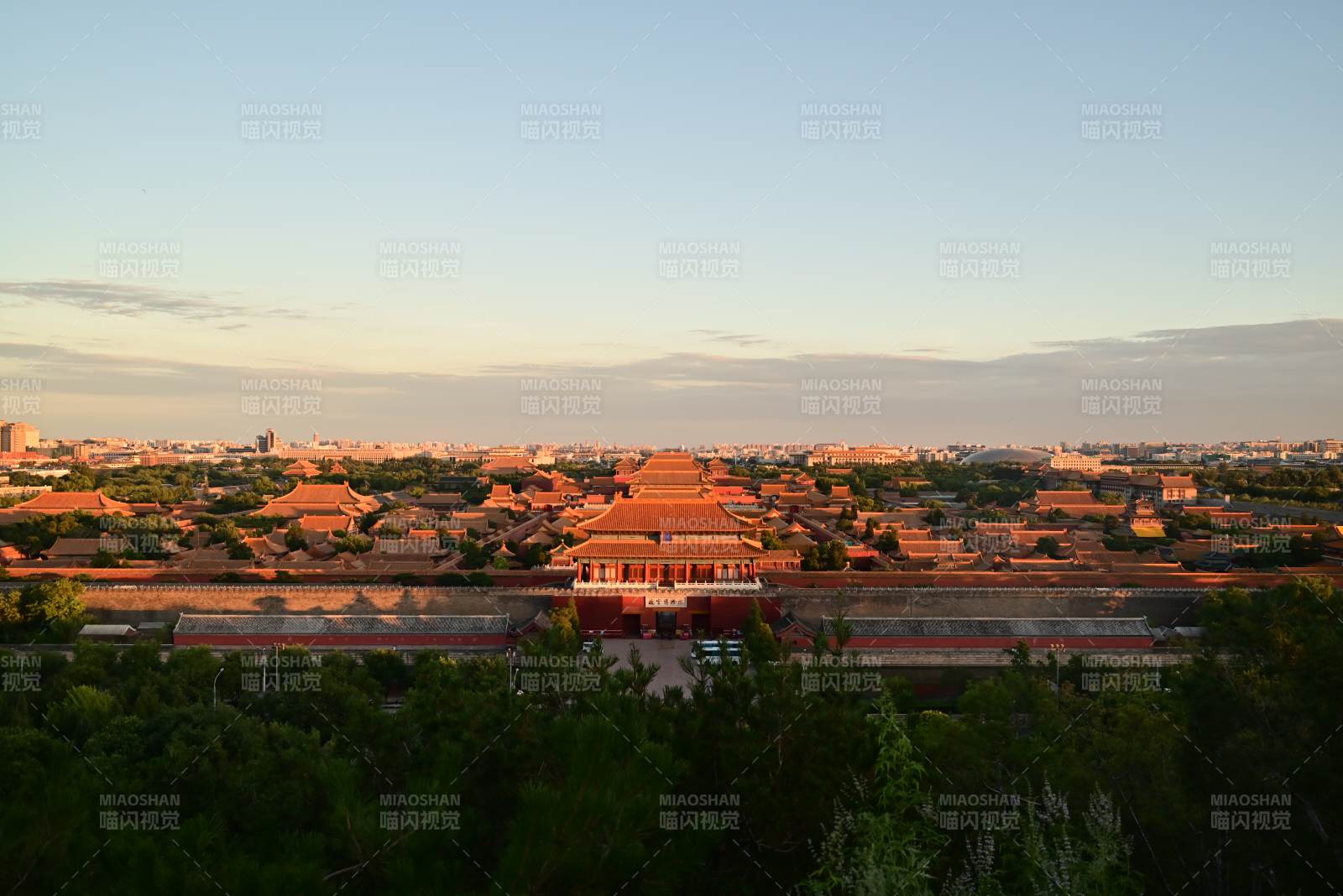 故宮黃昏全景圖