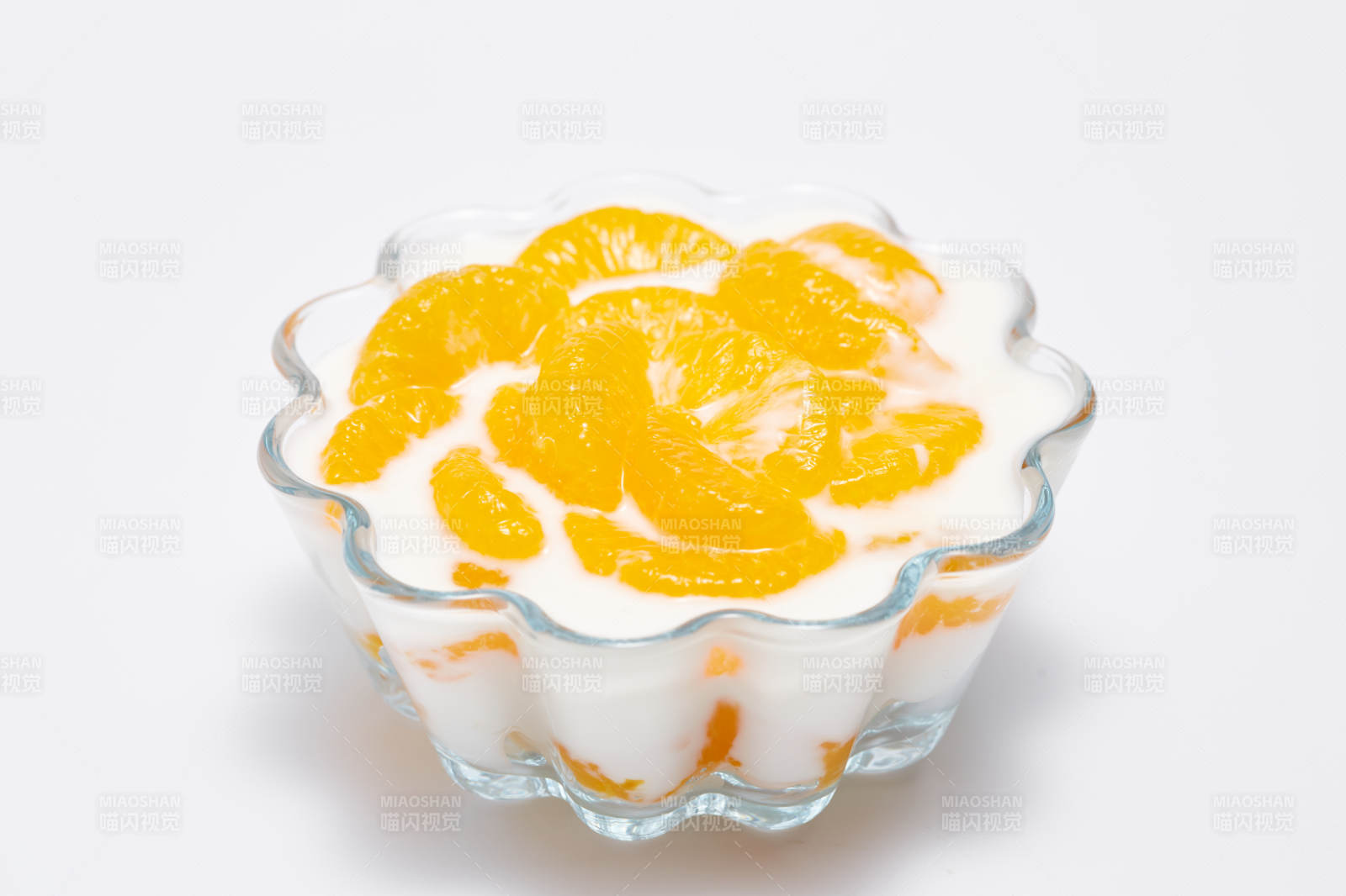 橙片酸奶甜品