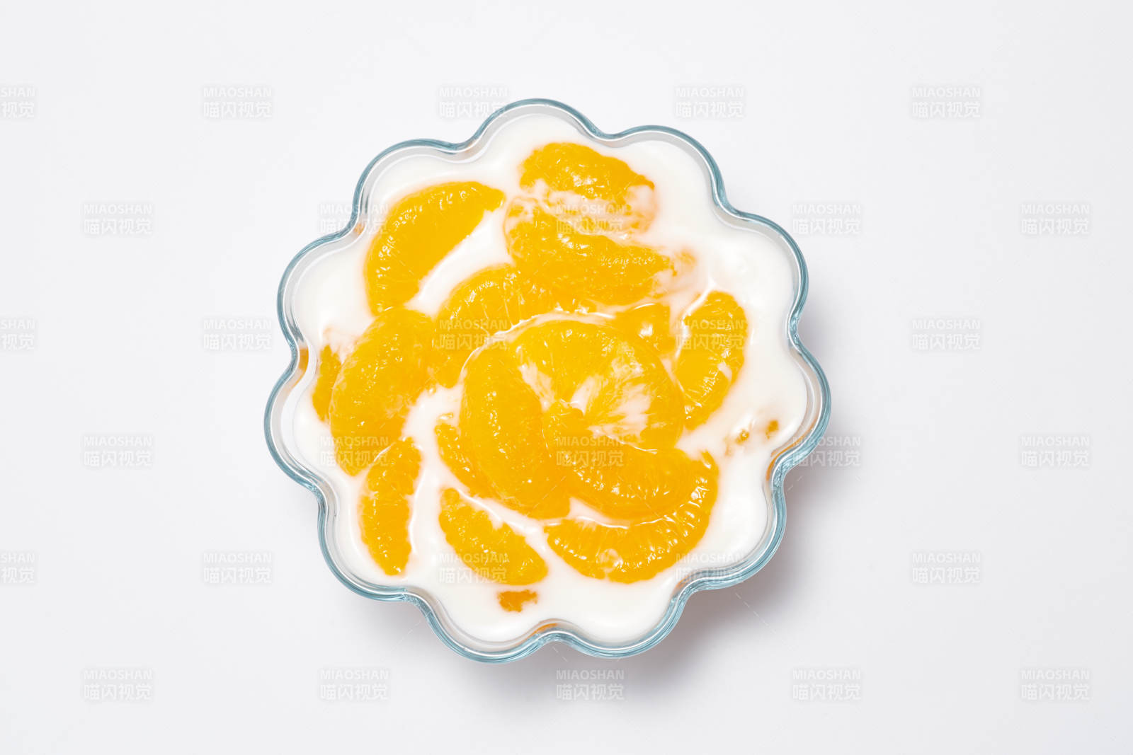 橙片酸奶甜點