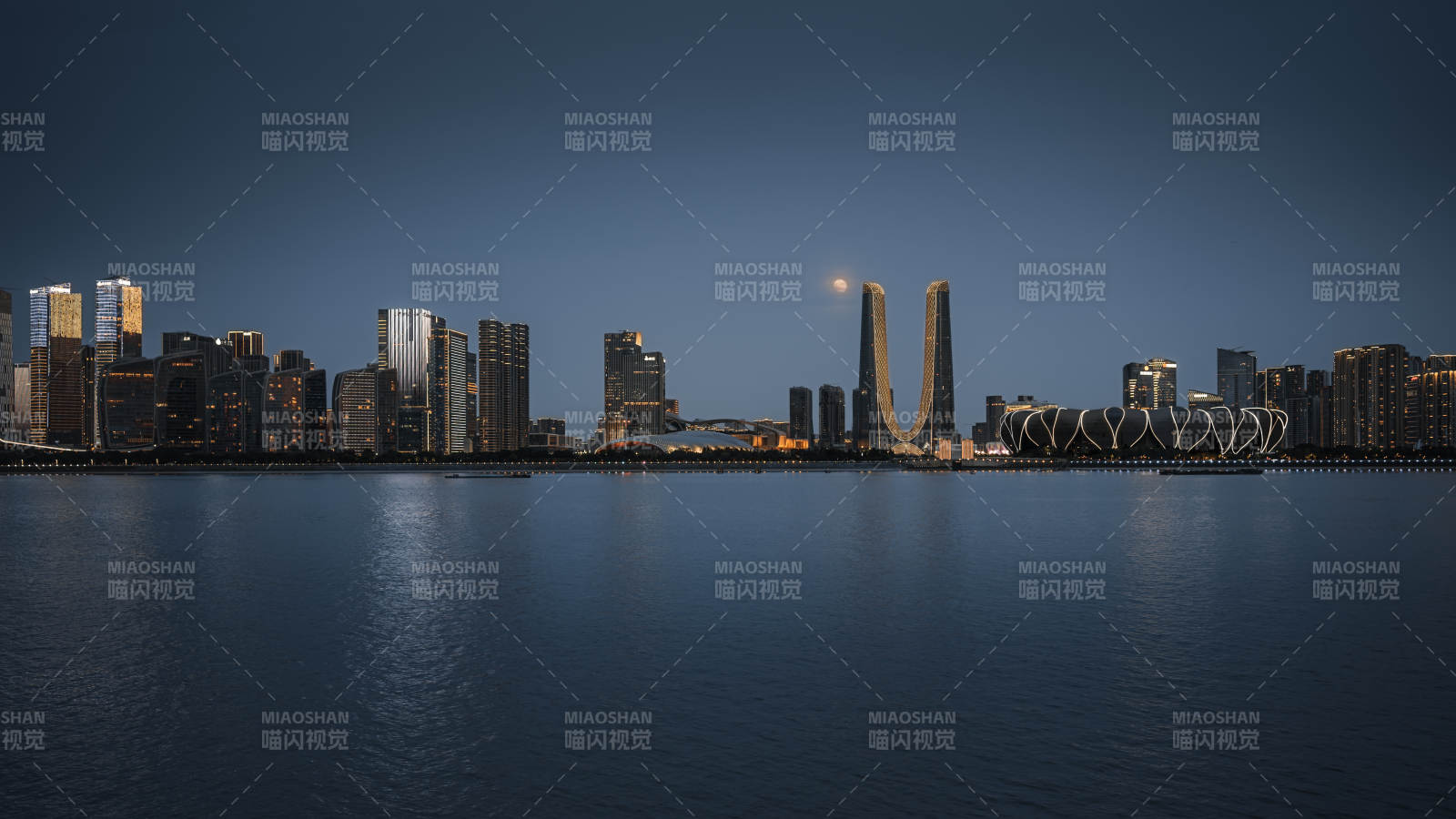 杭州錢塘江夜景