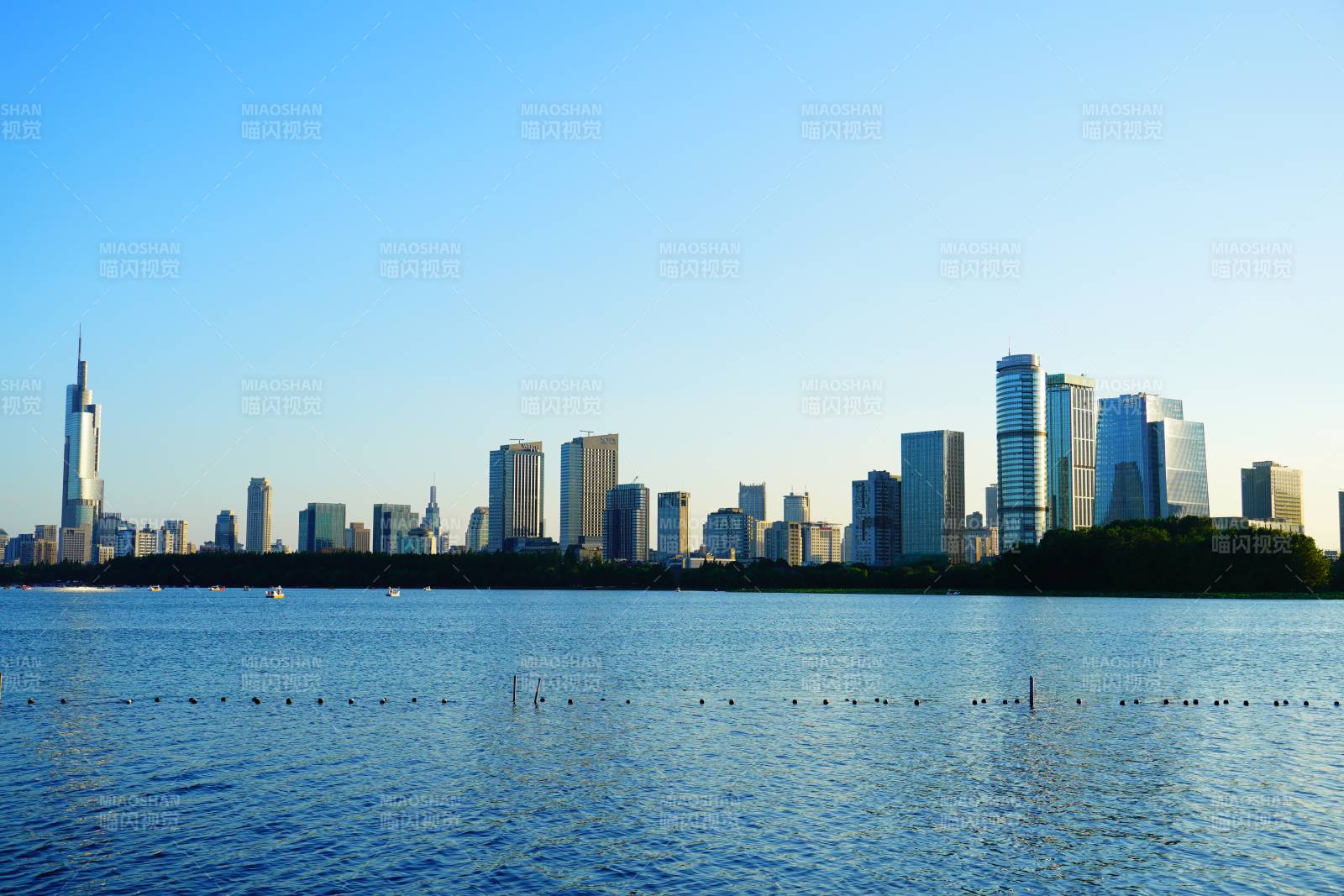 南京玄武湖天際線
