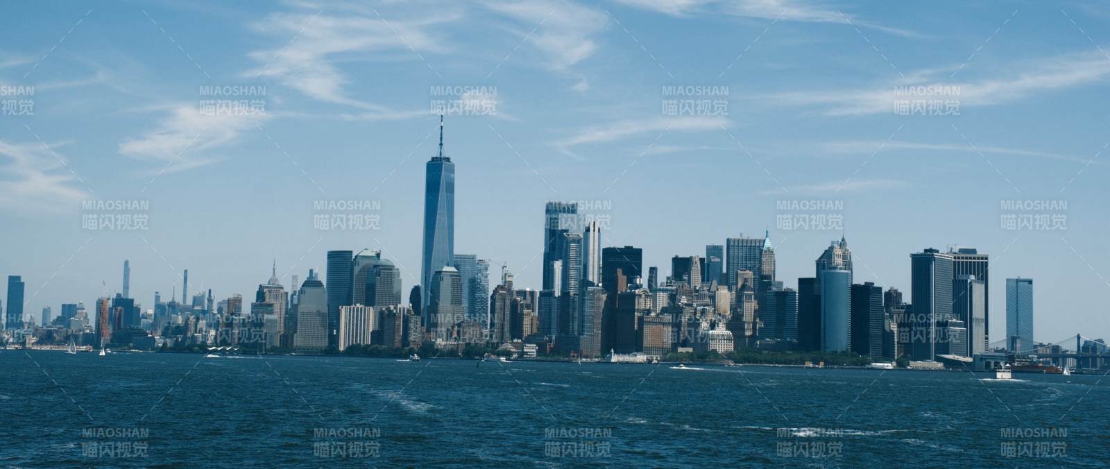紐約天際線全景圖