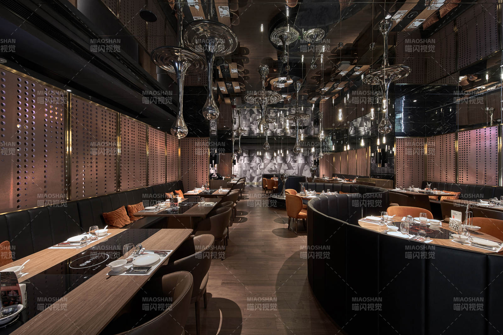 現代奢華餐廳內部設計