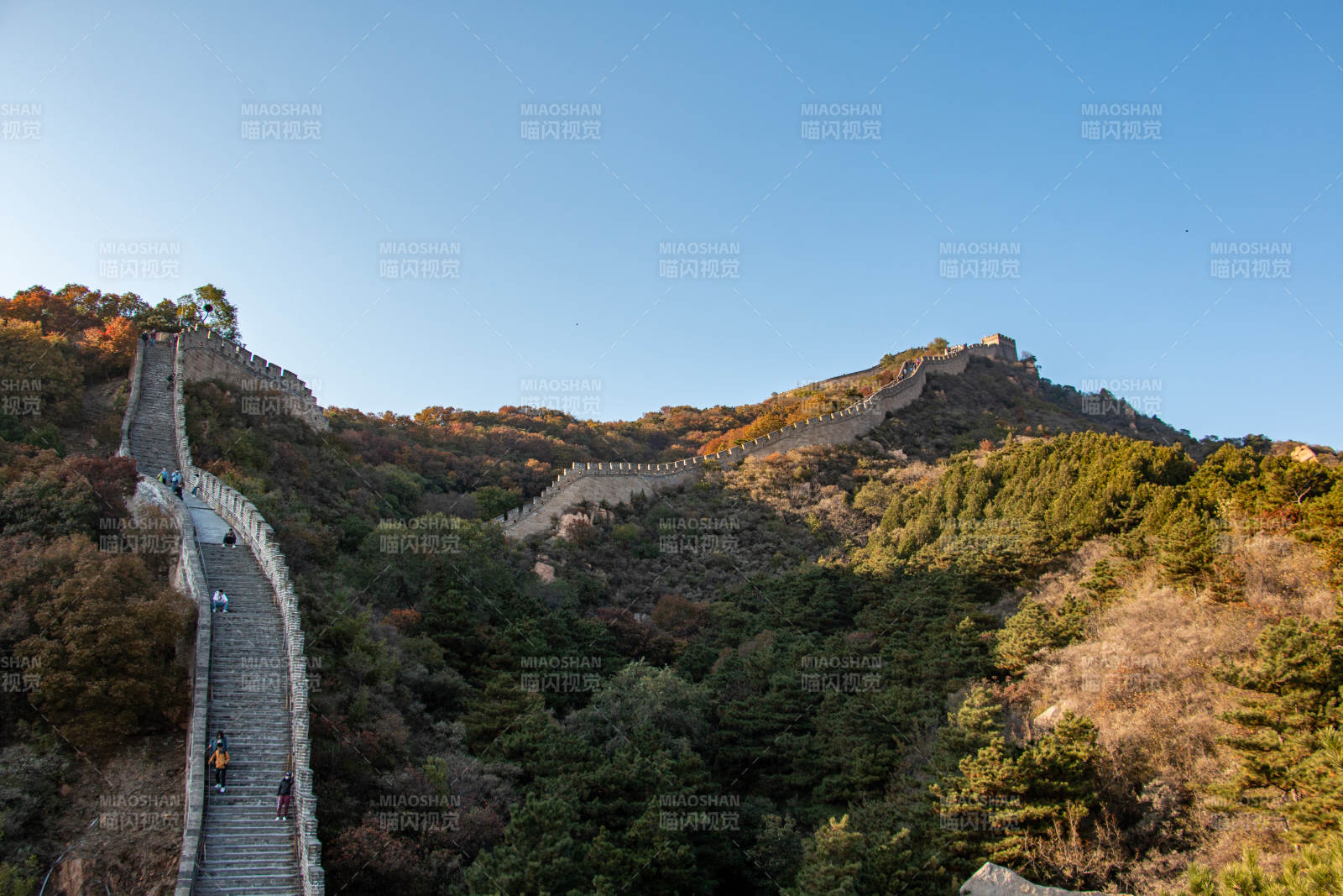 長城秋色 山林映襯