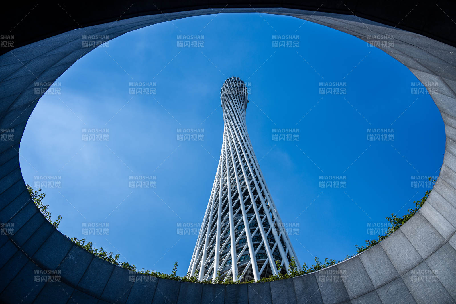 廣州塔 仰望藍天的雄姿