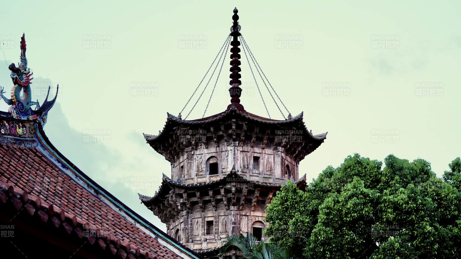 泉州開元寺古塔與飛檐