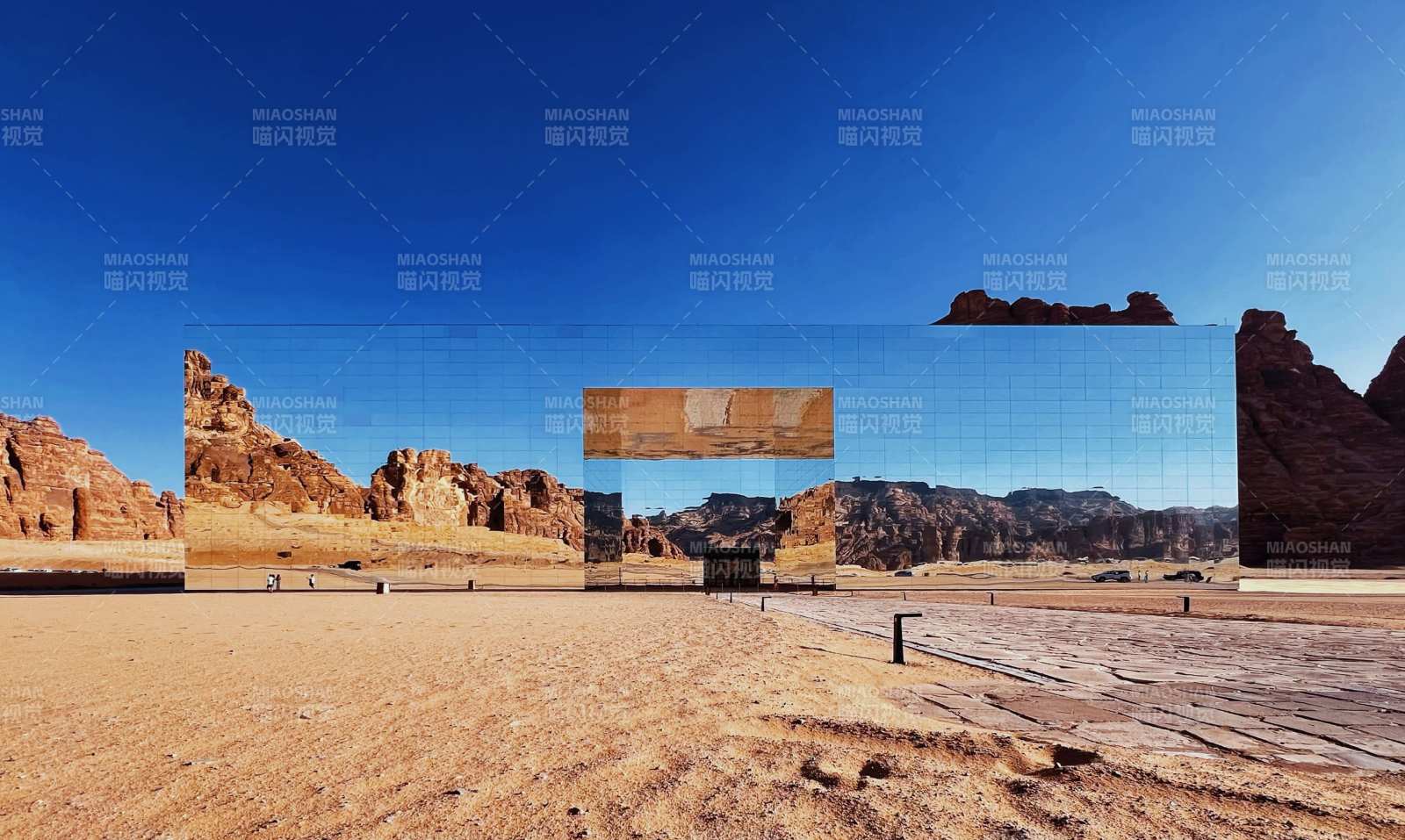 沙特MARAYA音樂廳沙漠中的鏡面建筑