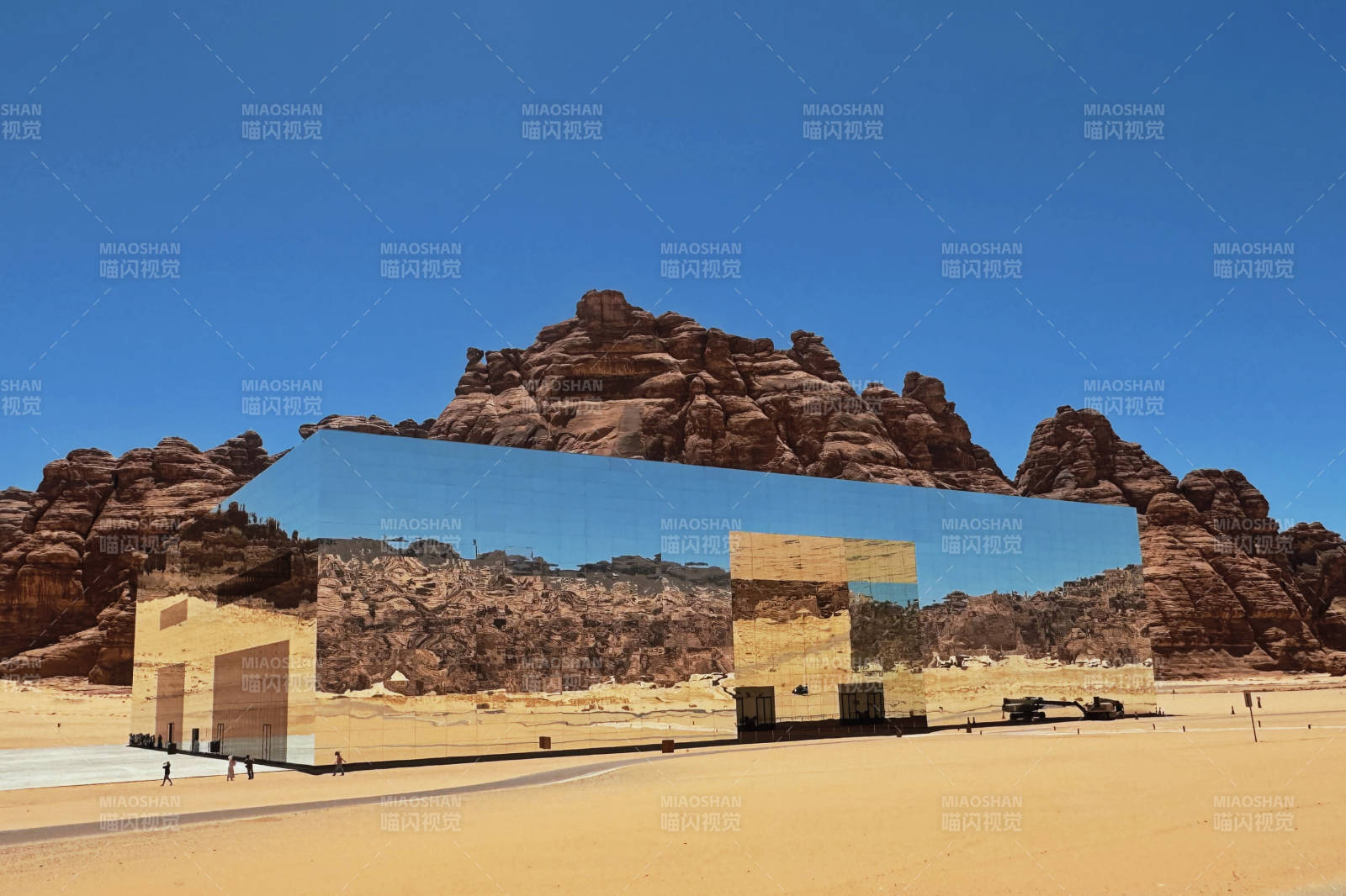 沙漠中的鏡面建筑奇觀沙特MARAYA音樂