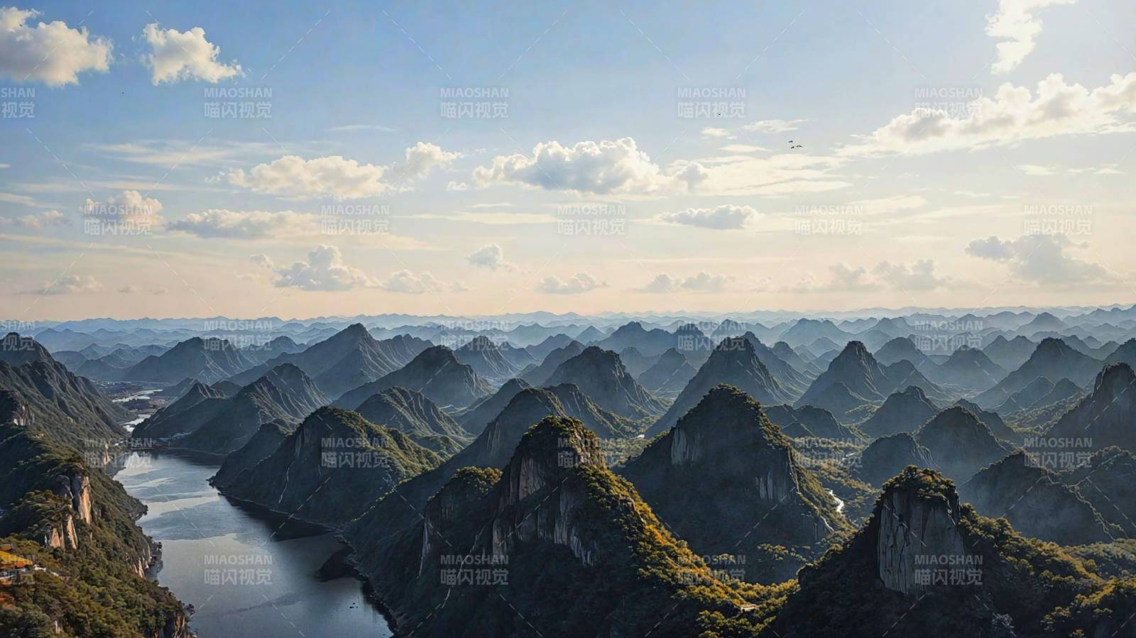 喀斯特地貌山水風光