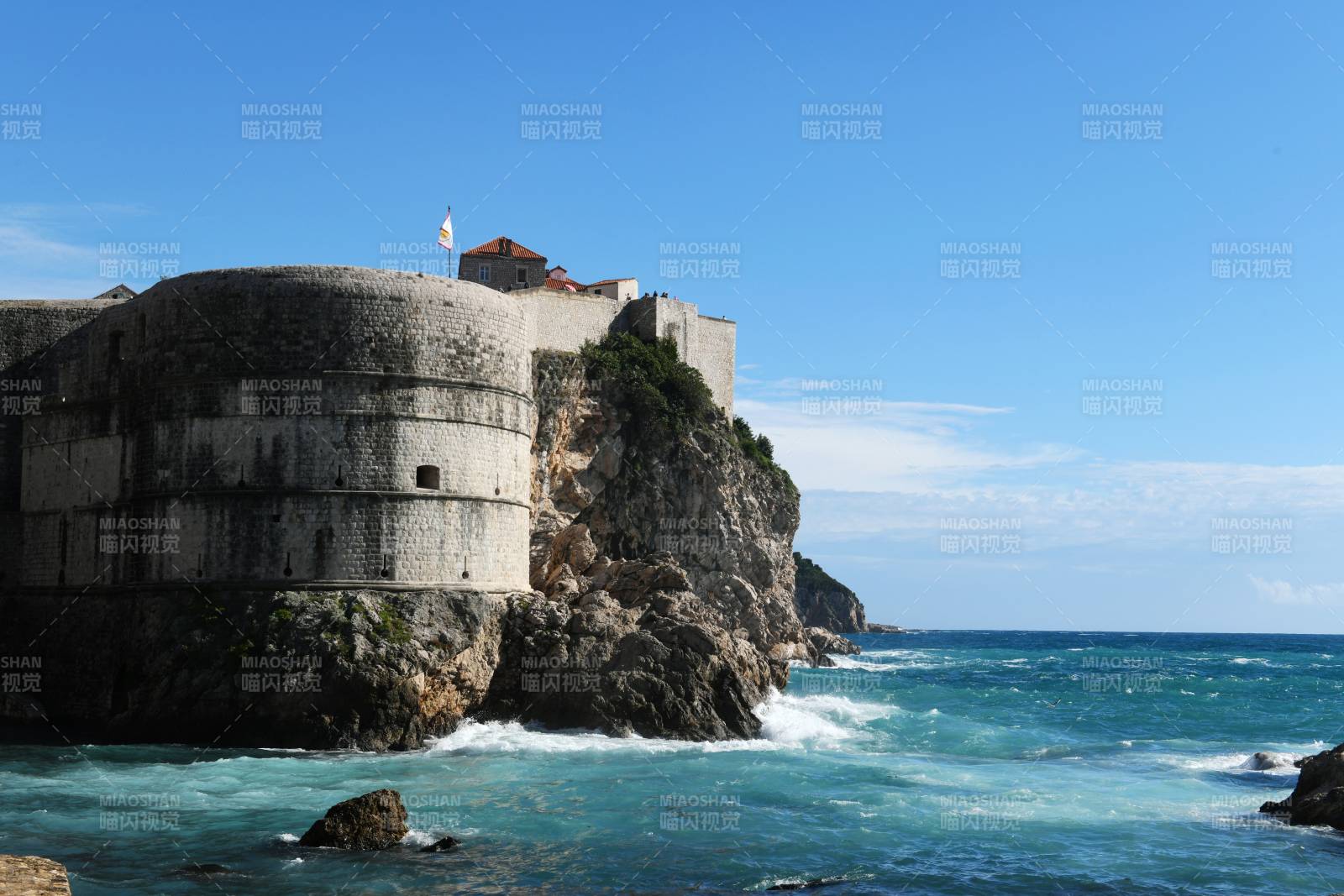 杜布羅夫尼克古城墻與海景