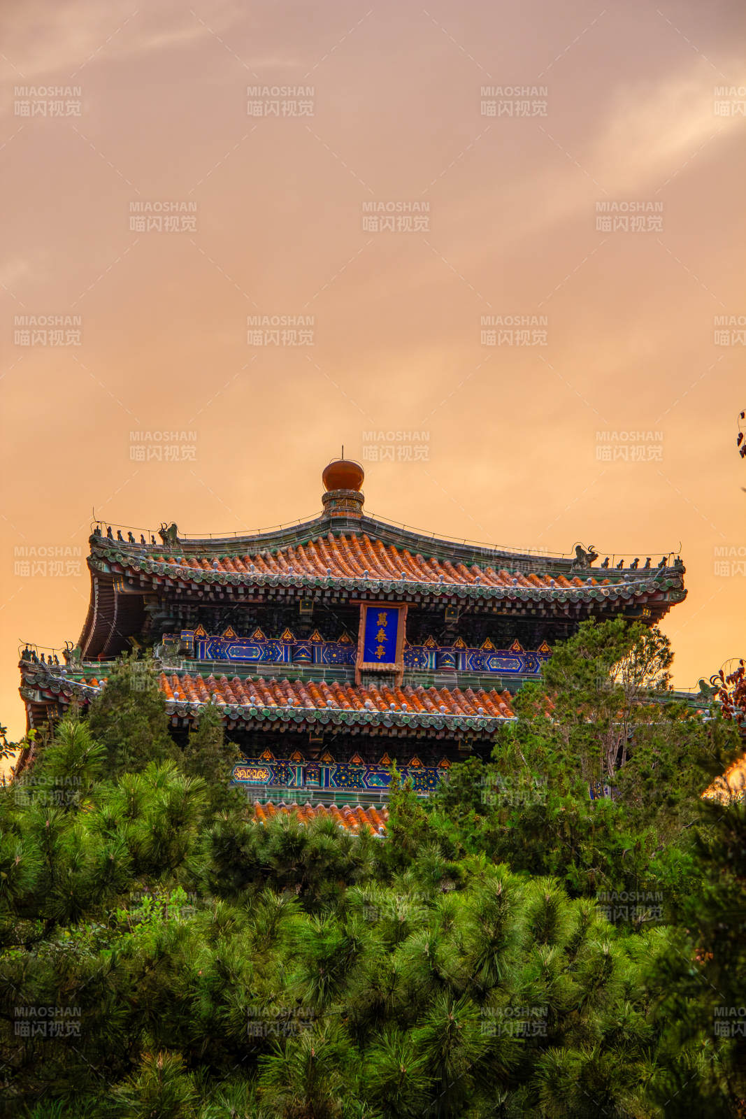 北京景山公園萬春亭