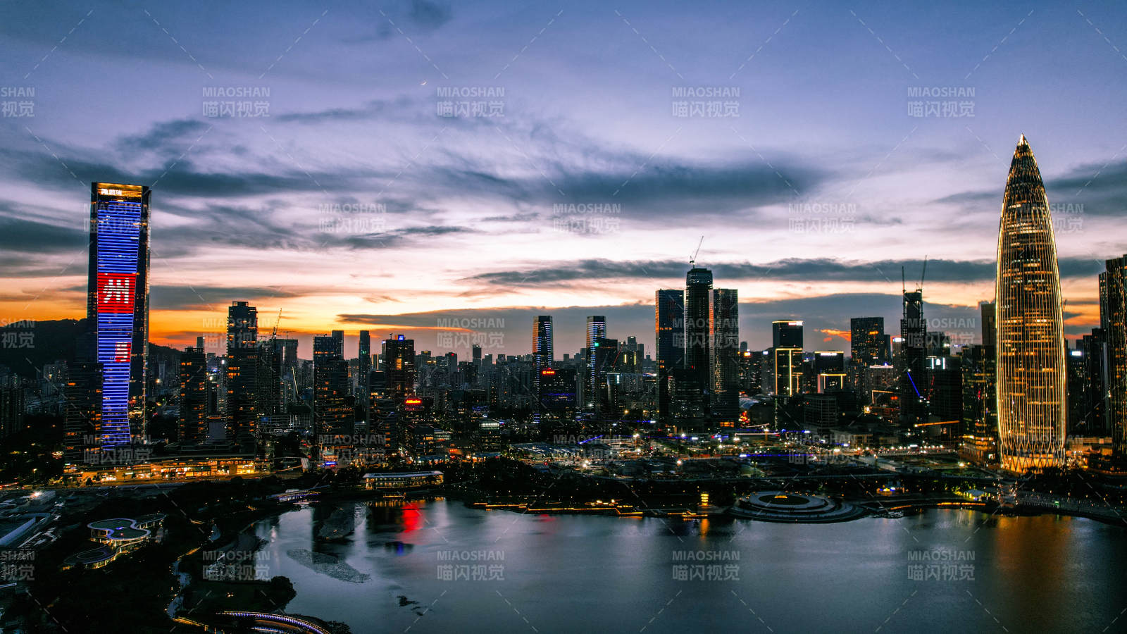 深圳南山人才公園夜景