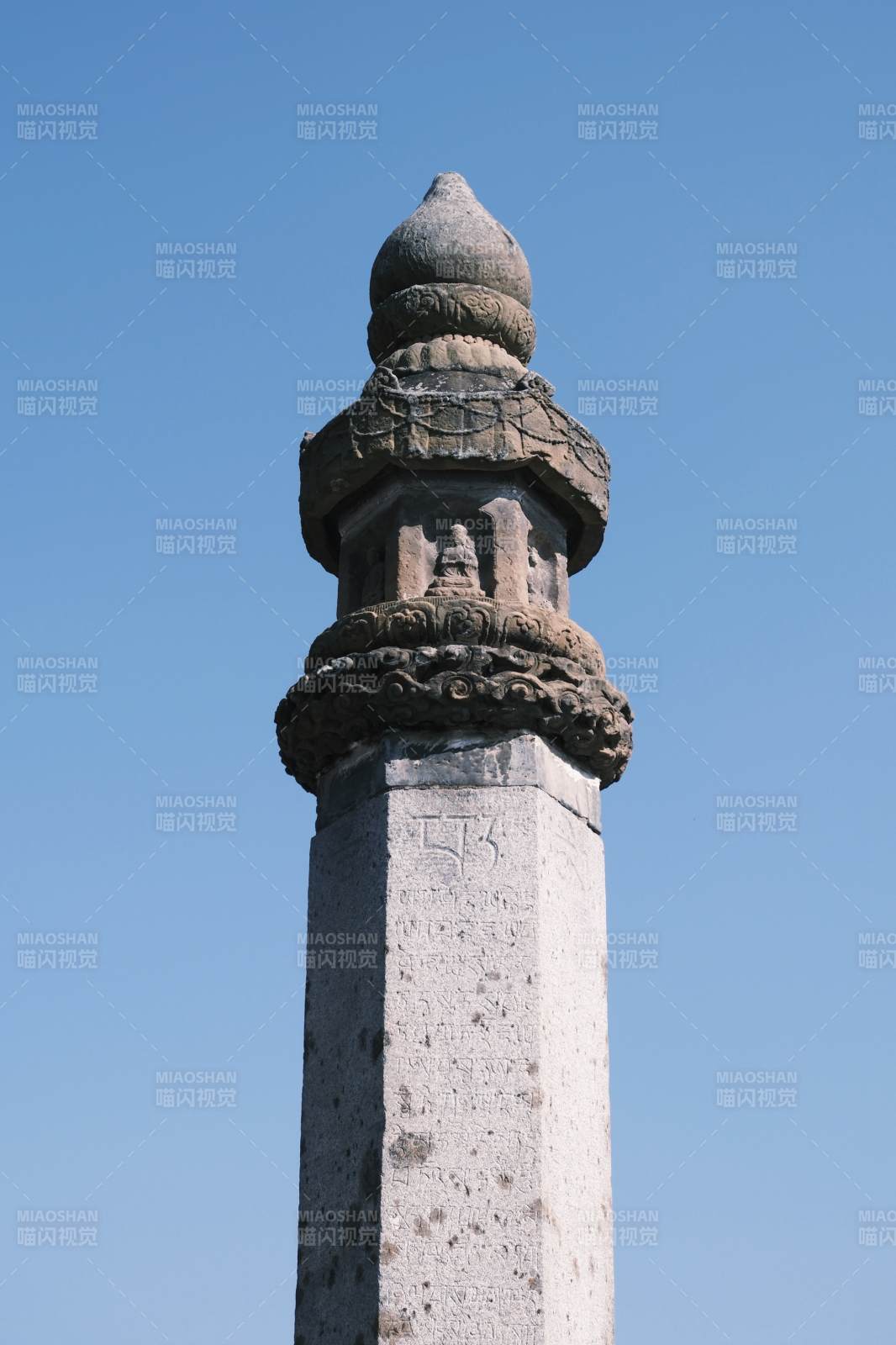 北川古塔尖頂石雕細(xì)節(jié)圖