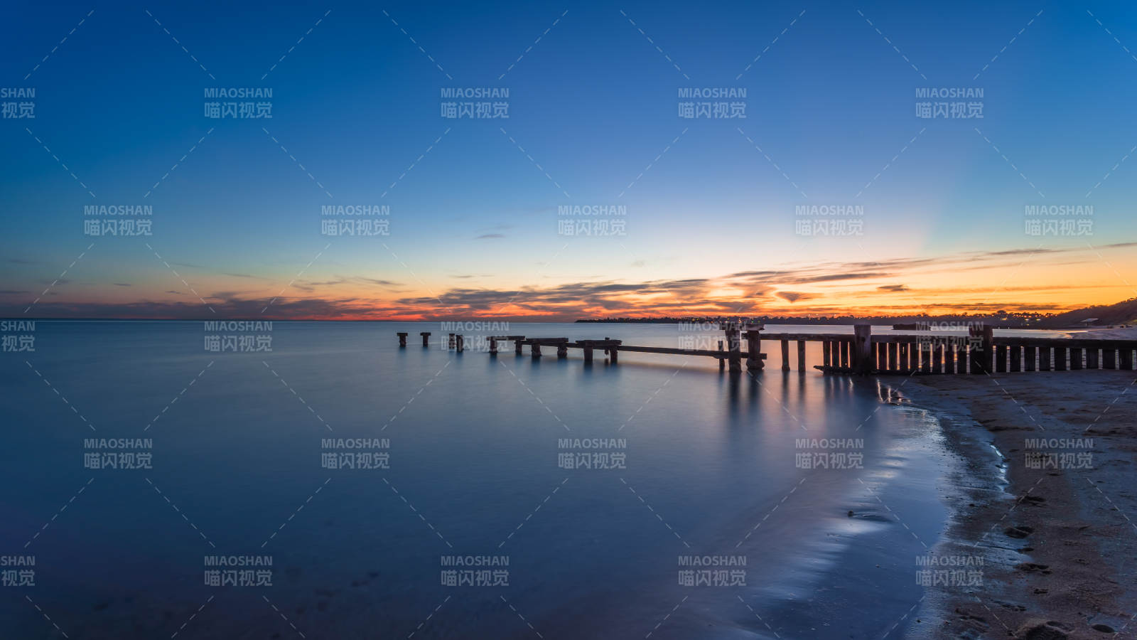 墨爾本莫寧頓半島--夕陽下的寧靜老碼頭