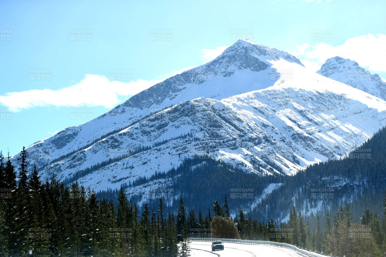 雪山公路 冬日美景