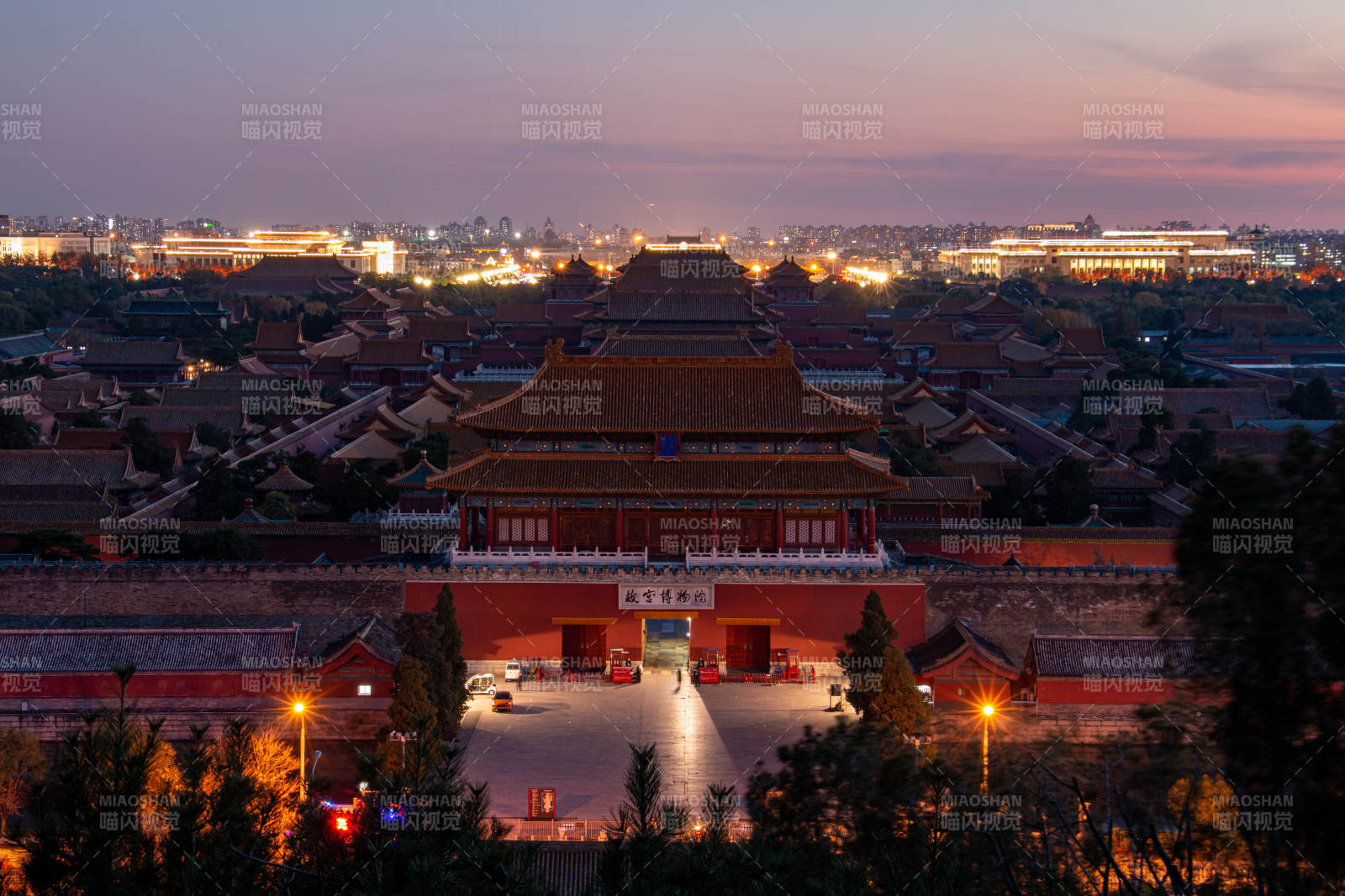 故宮夜景 燈火輝煌