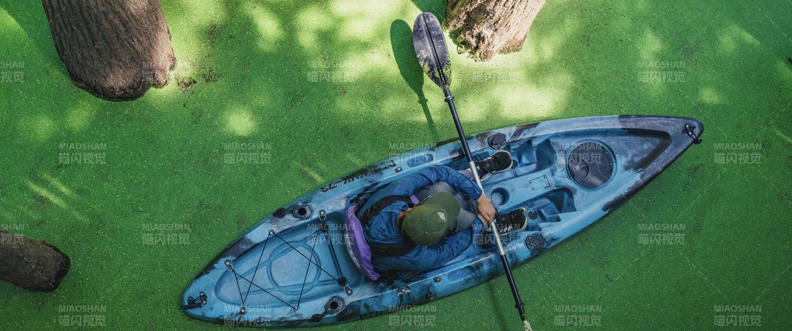 藍色皮劃艇——青山湖水上森林