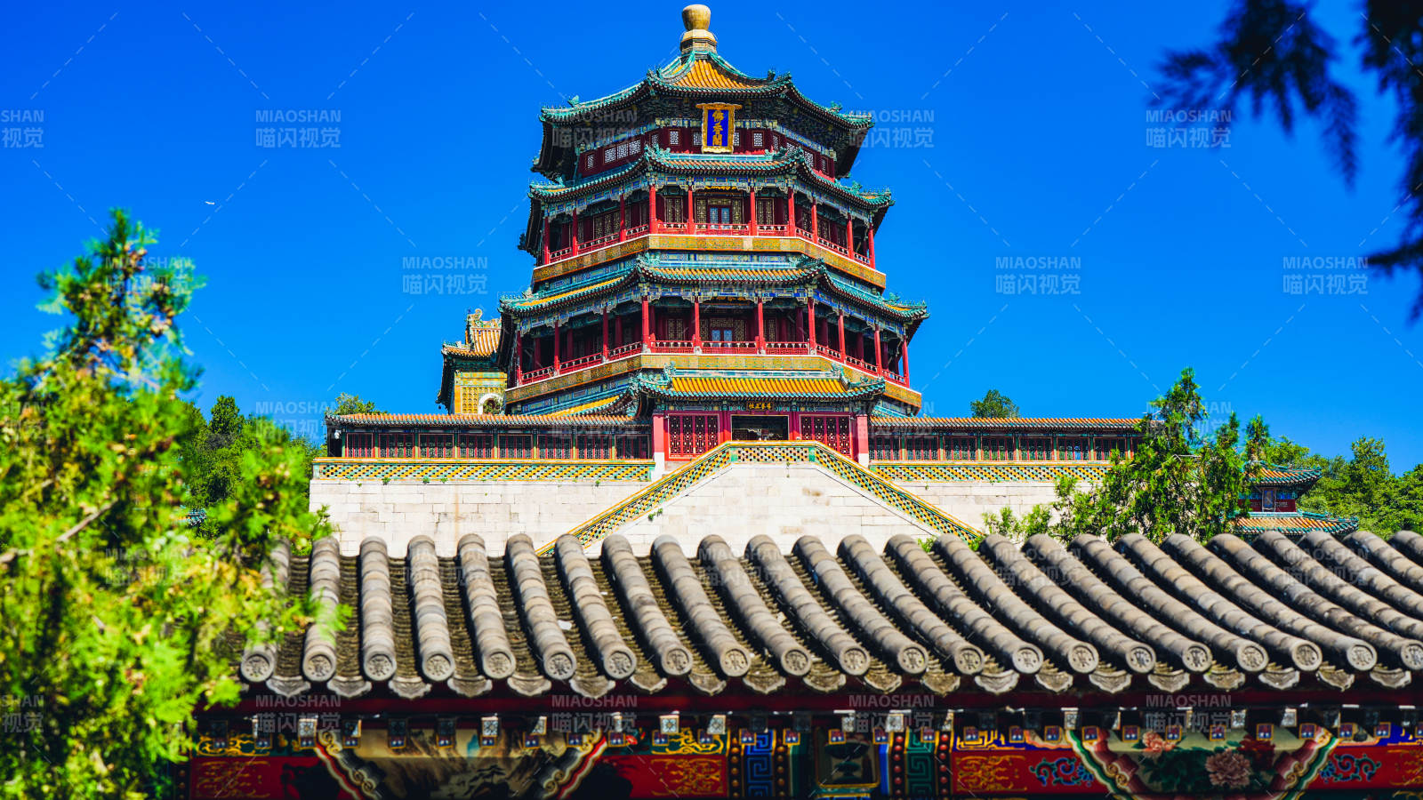 頤和園佛香閣風光