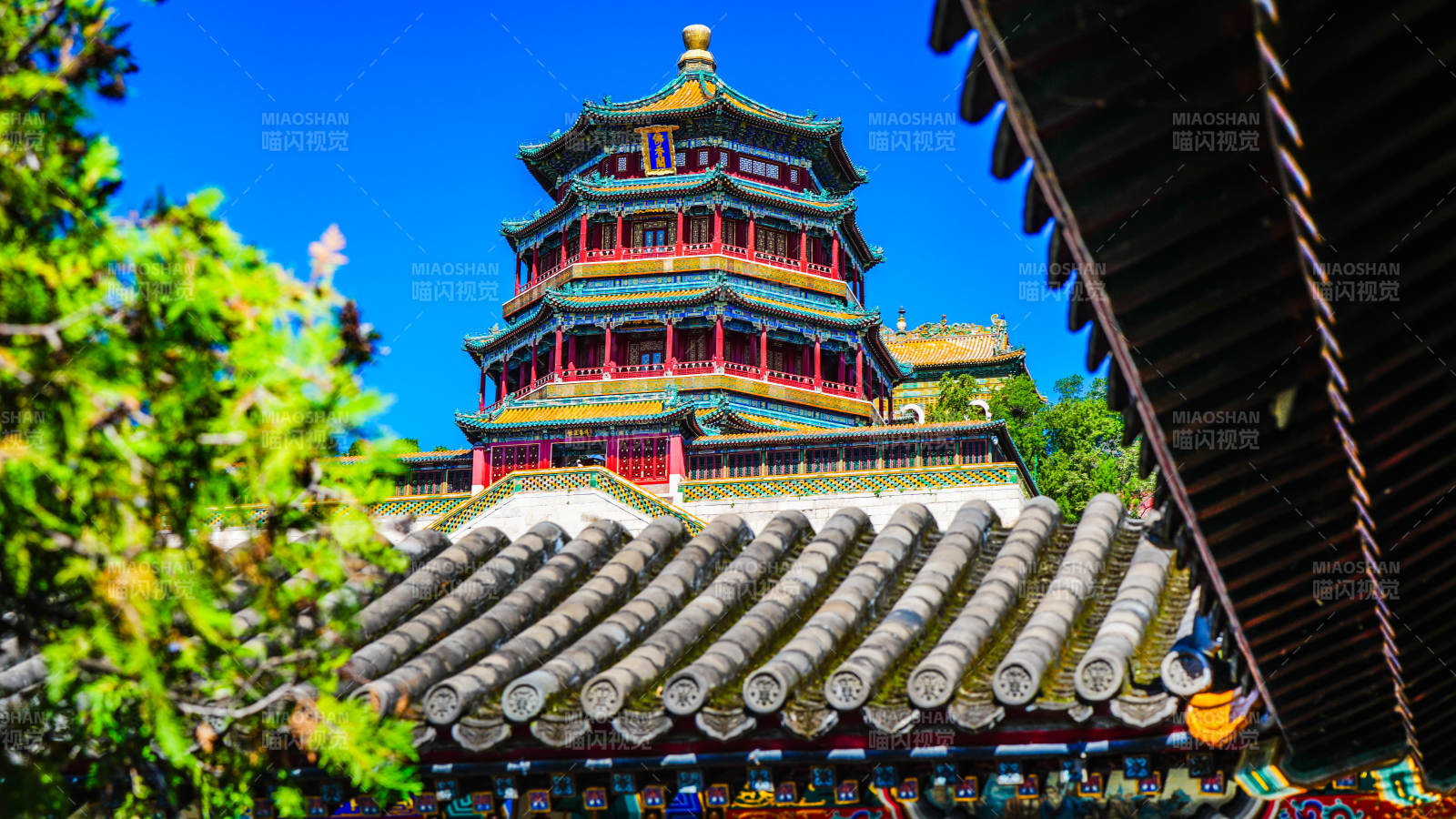 頤和園佛香閣風光