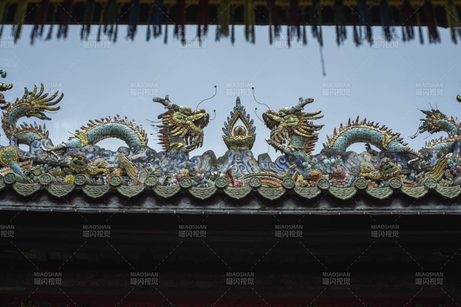 詔安古建筑屋脊裝飾剪瓷雕