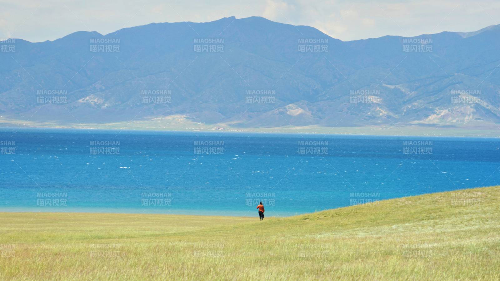賽里木湖湖畔孤影