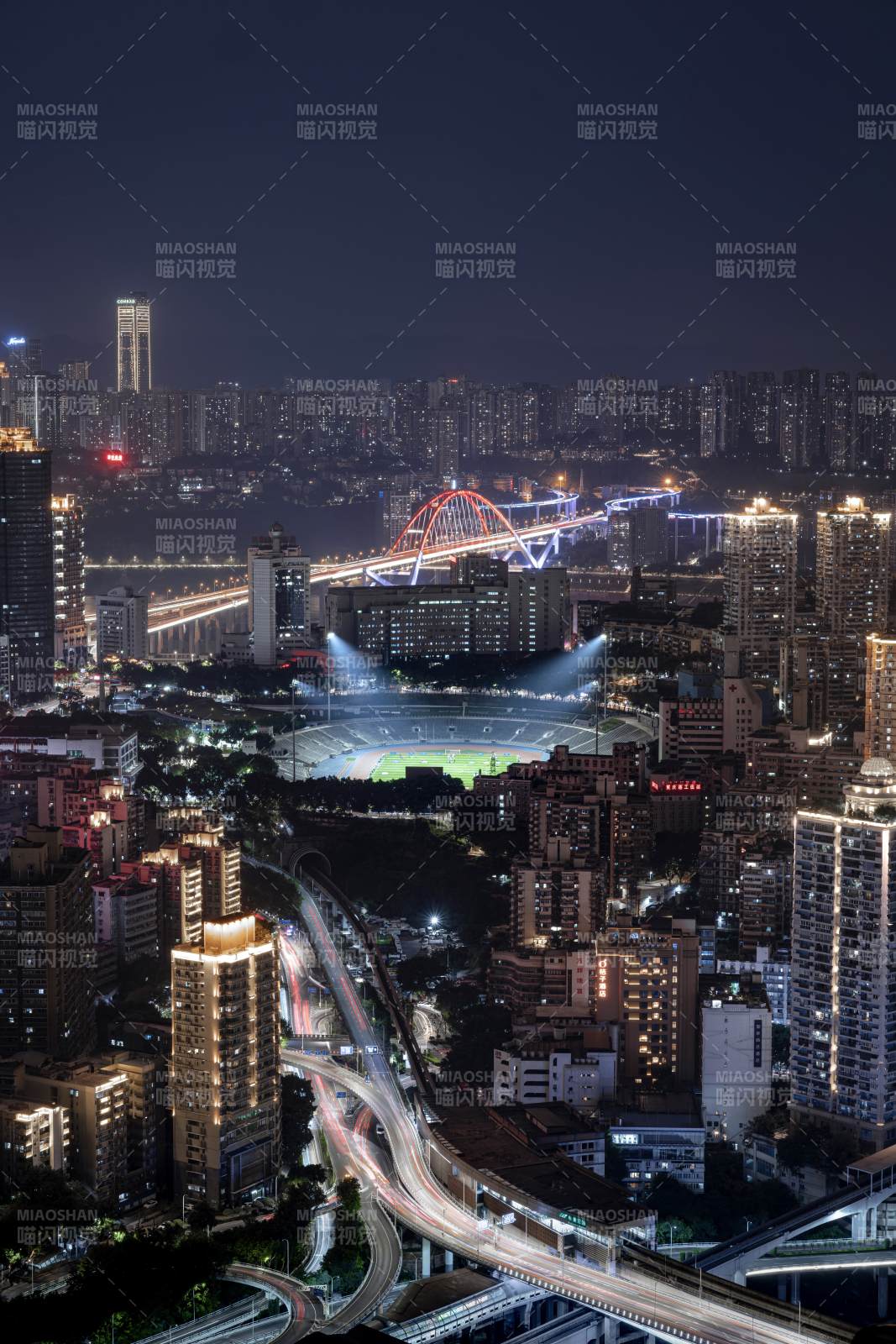 夜景城市燈火輝煌
