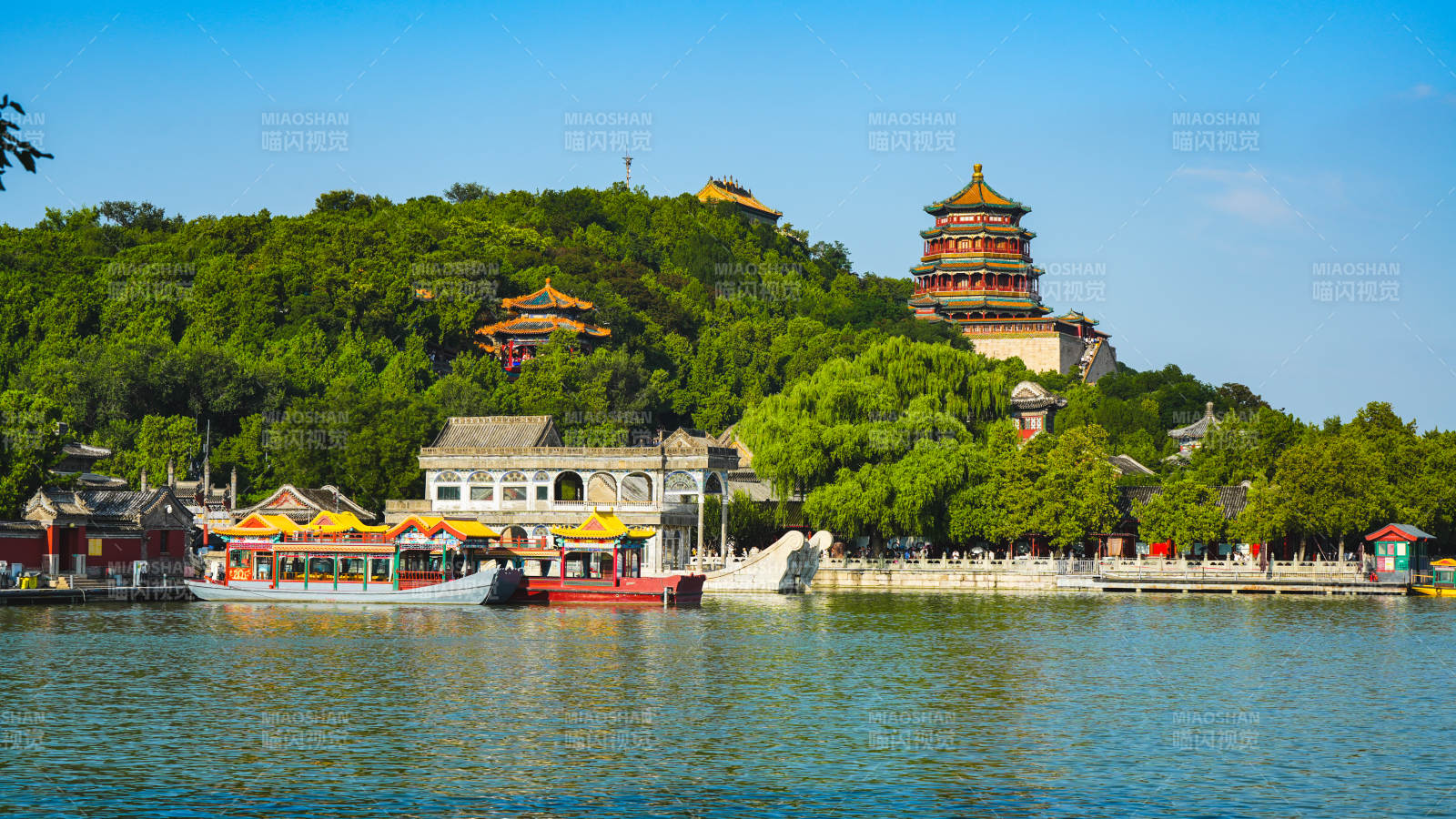 頤和園湖畔風光