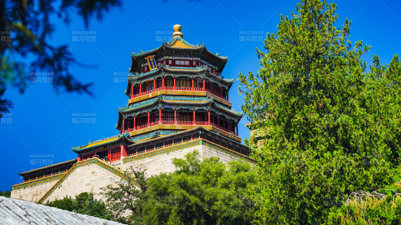 颐和园佛香阁风光-摄影图