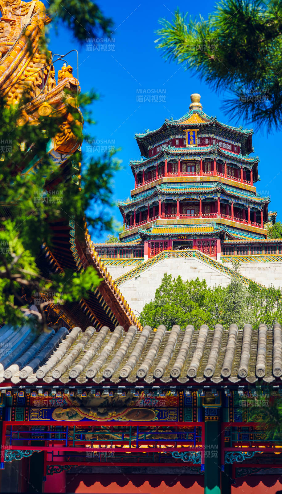 颐和园佛香阁风光